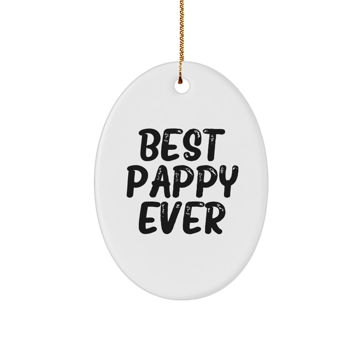 Funny Pappy Oval Ornament Gifts from Men for Him this Christmas Unique - Image 1