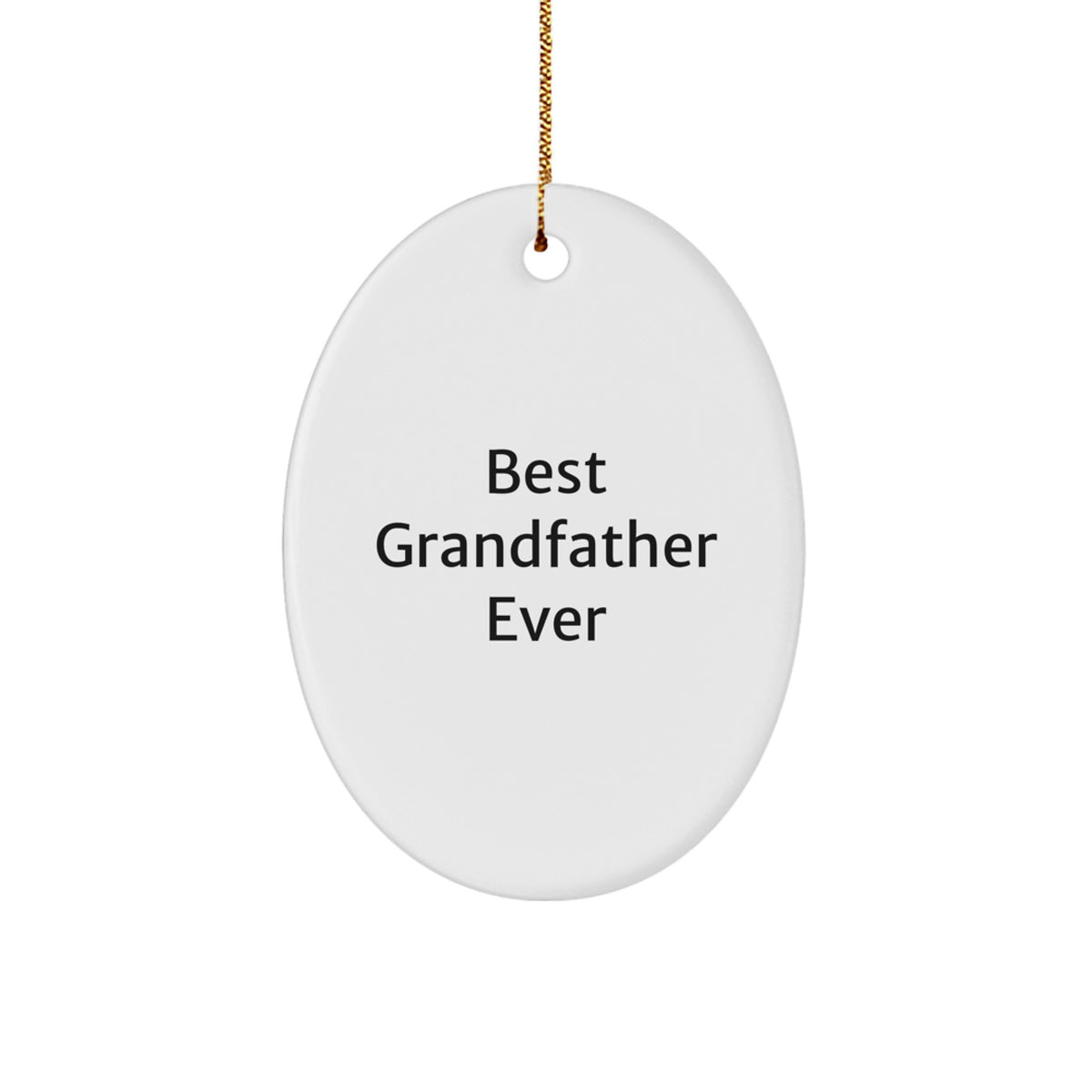 Grandfather Keepsake Christmas Ornament for Him Gift – Grandfather Ever - Image 1