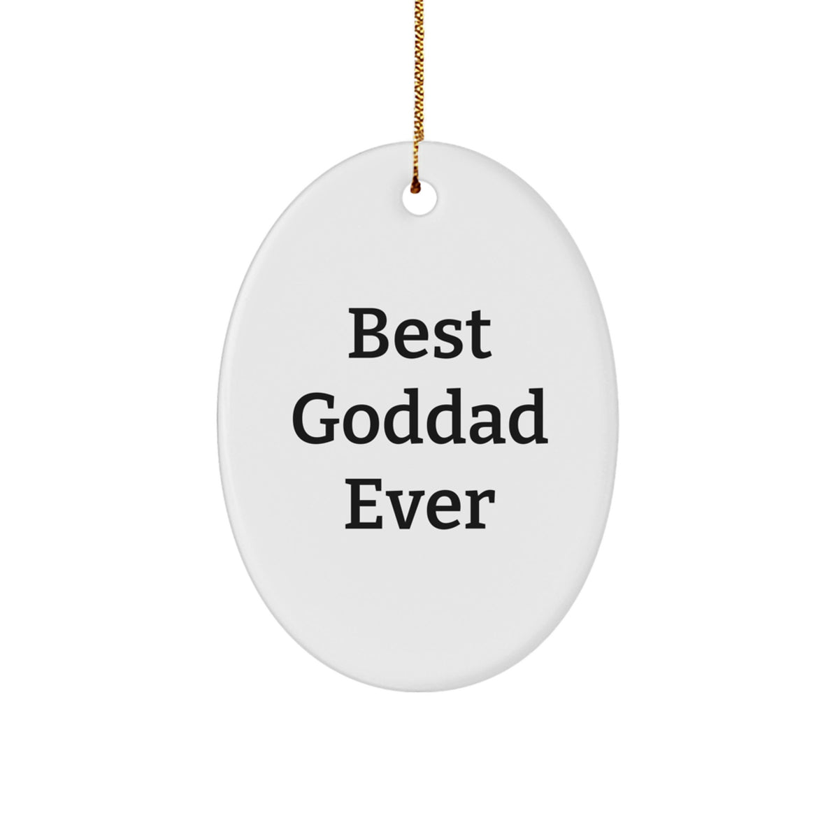 Goddad Keepsake Christmas Ornament for Him Holiday Best Goddad Ever Gift - Image 1