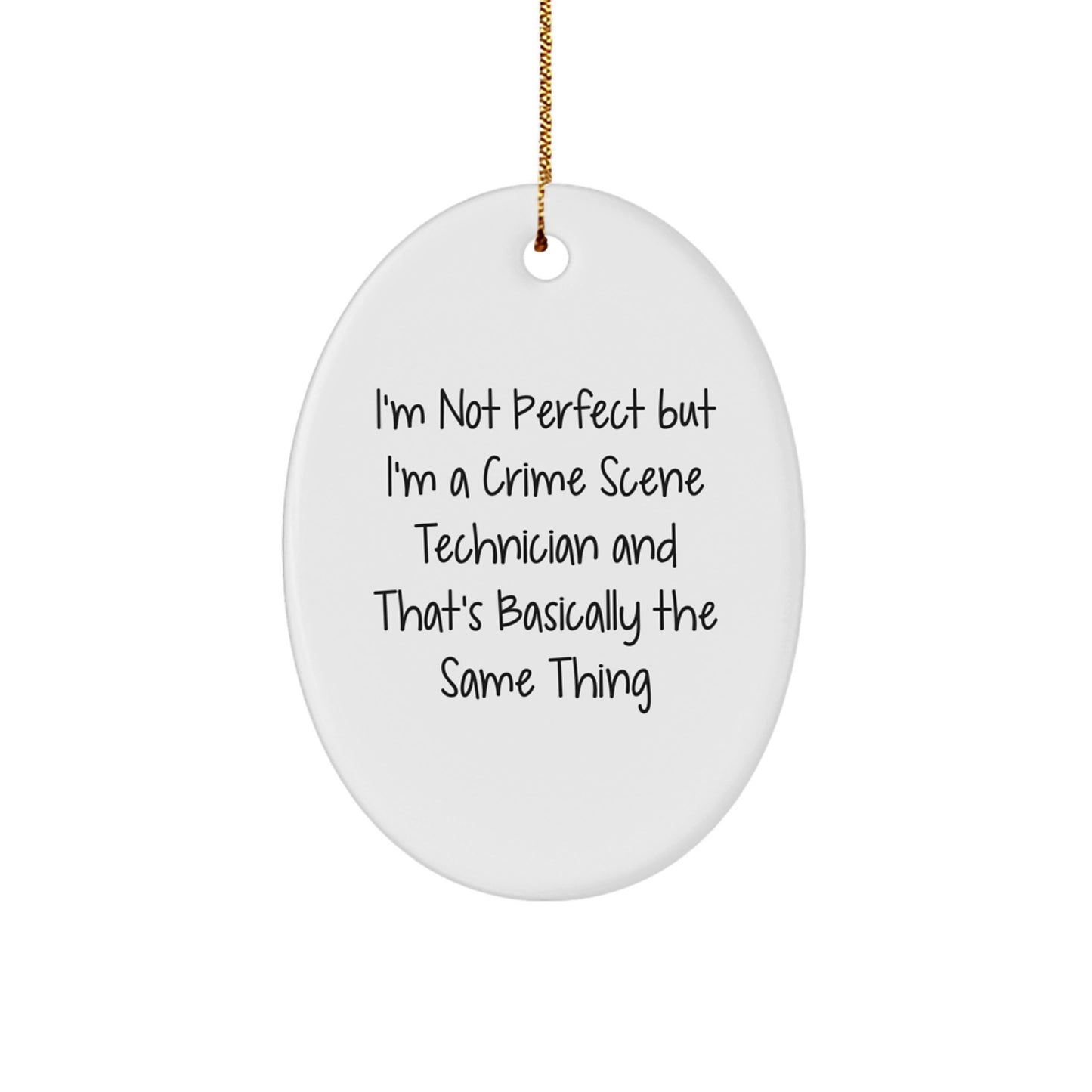 Crime Scene Technician Keepsake Christmas Ornament for Him Gift - Image 1