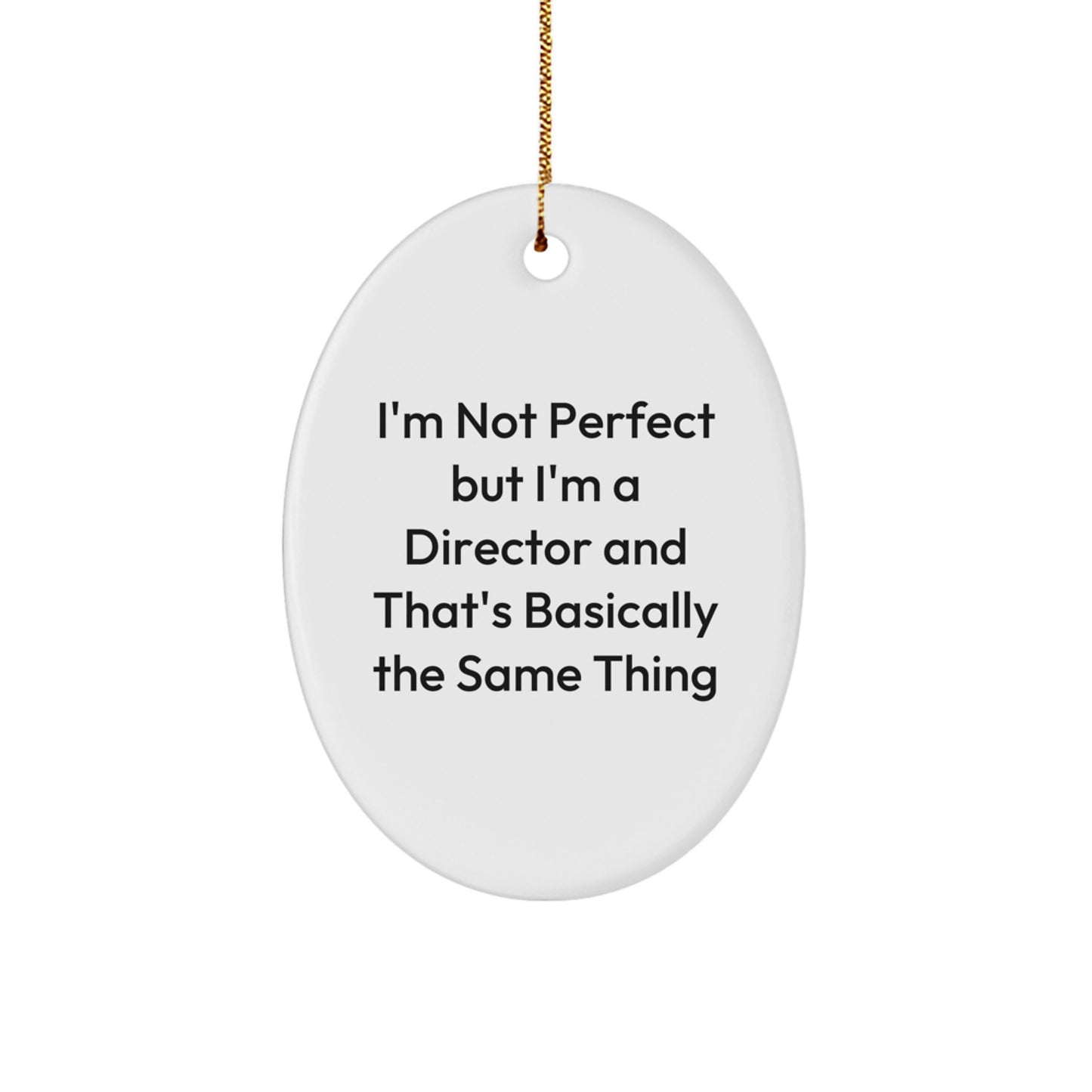 Director Oval Ornament Idea for Coworkers Christmas Gift - Image 1
