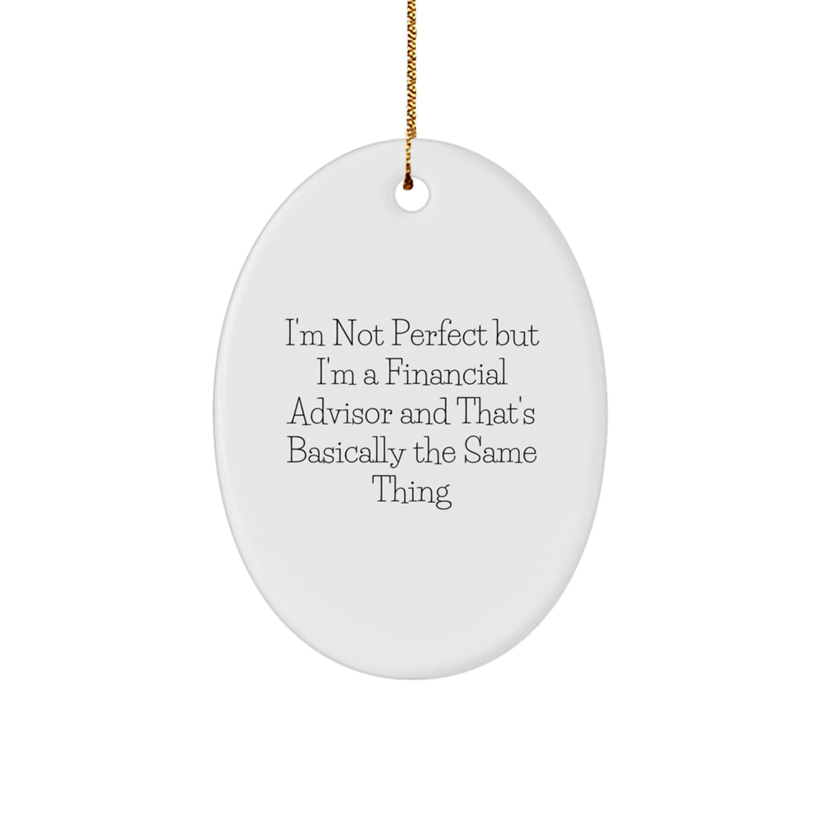 Financial Advisor Holiday Keepsake Christmas Ornament for Him Gift - Image 1