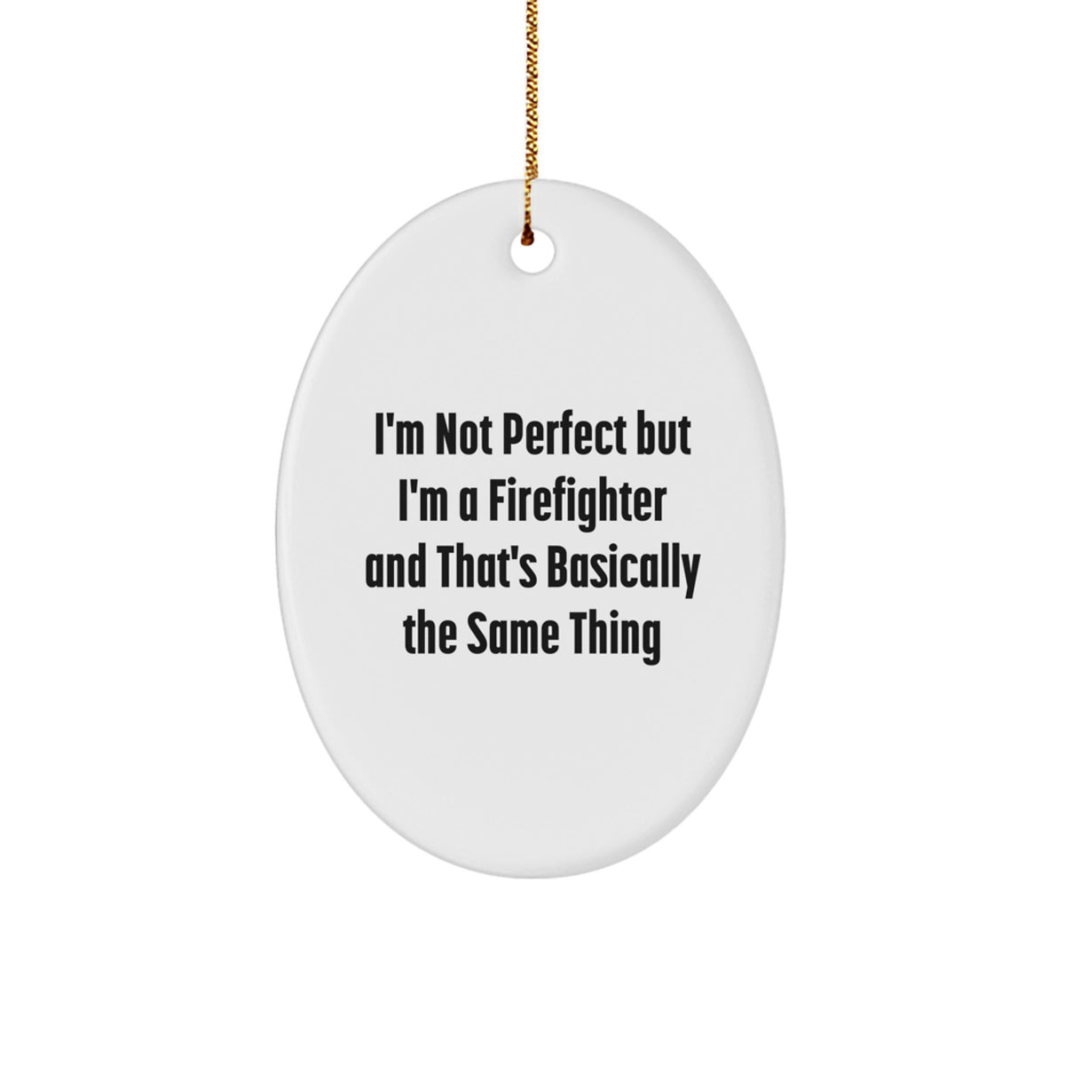 Firefighter Keepsake Christmas Ornament for Him Heroic Memorial Gift - Image 1