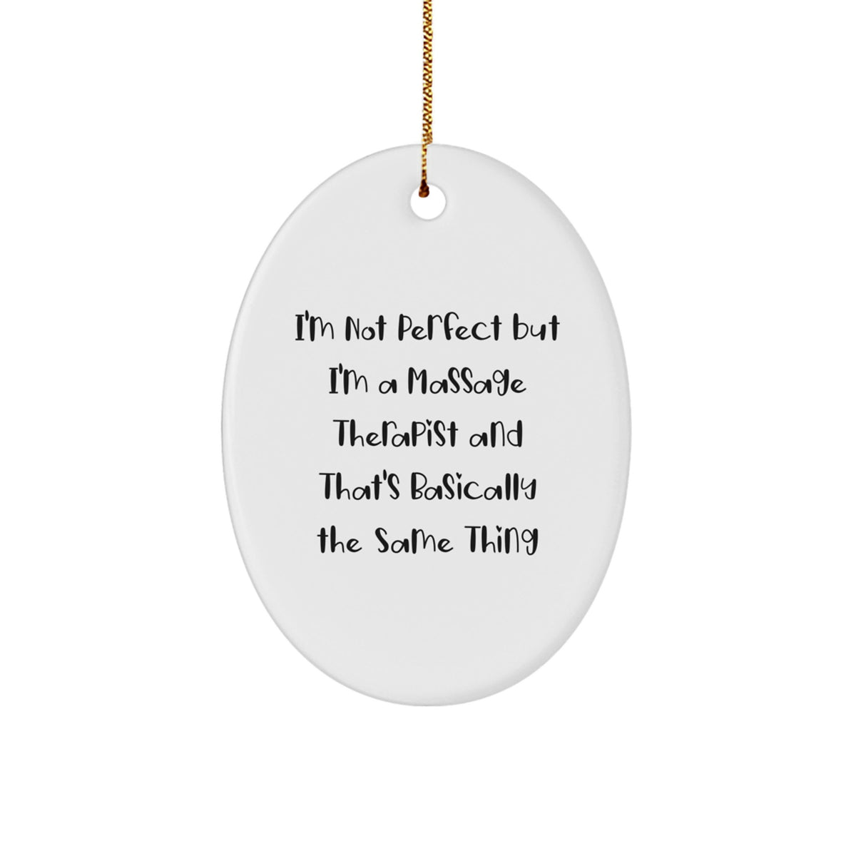 Massage Therapist Keepsake Christmas Ornament for Him Gift - Image 1