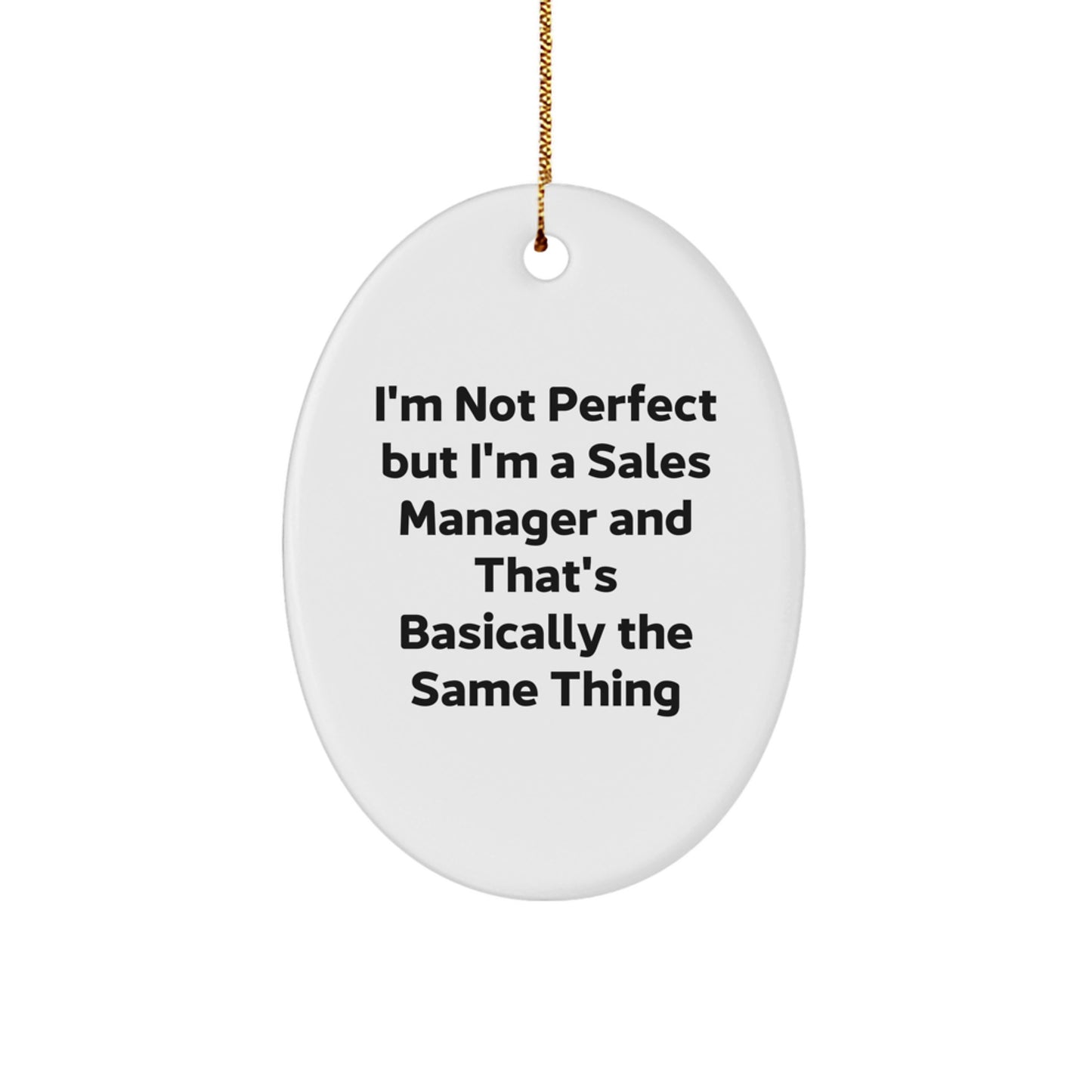 Sales Manager Christmas Gift for Her Present – I'm Not Perfect - Image 1