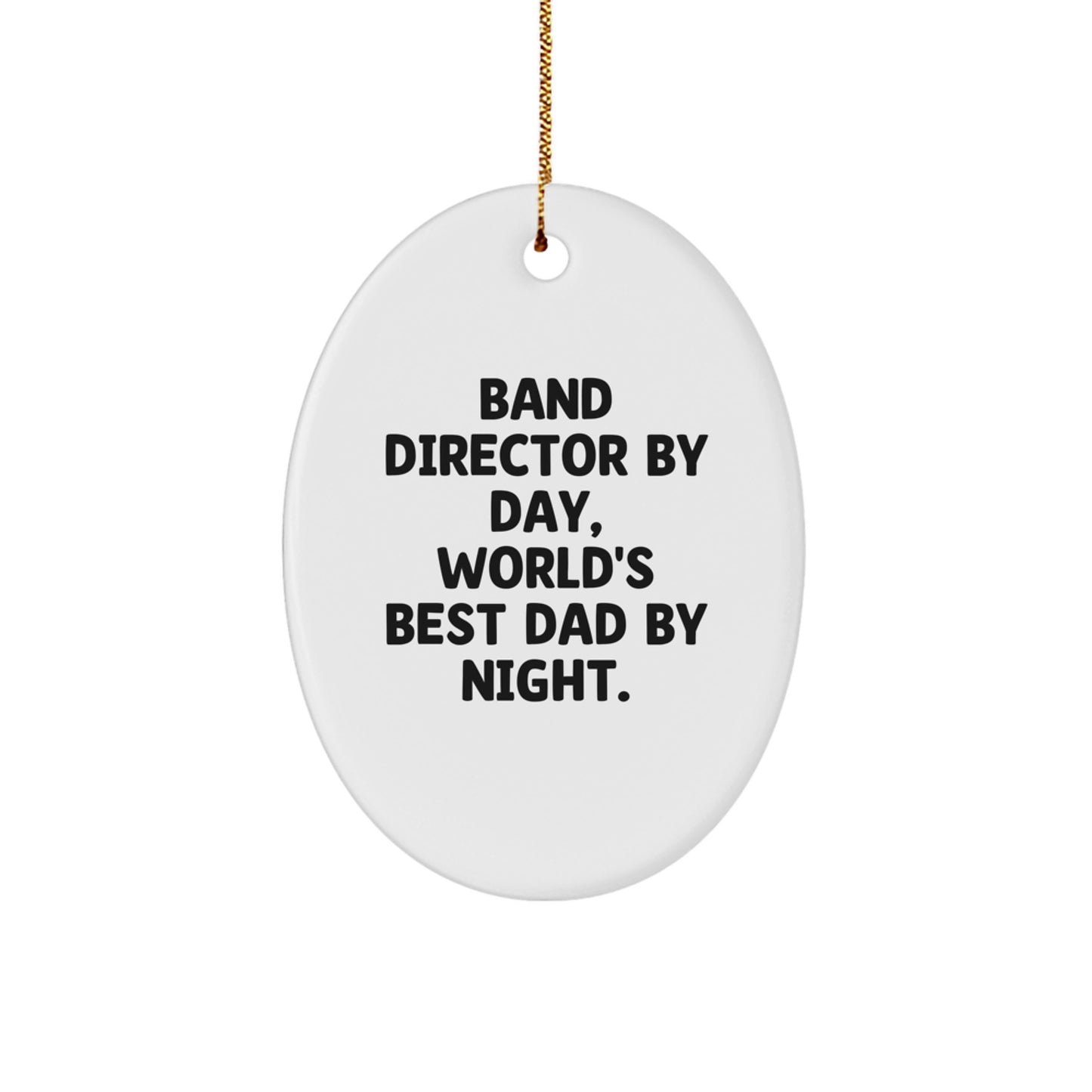 Cheerful Band Director Novelty Christmas Ornament for Friends Gift - Image 1