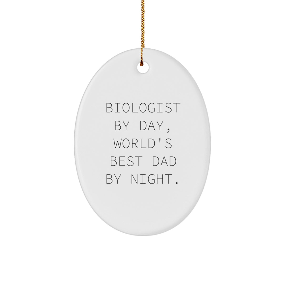 Christmas Gift Surprise for Teens Biologist Oval Ornament - Image 1