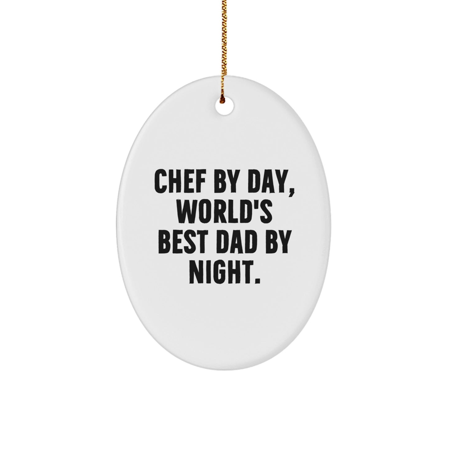 Oval Chef Ornament Collectible Neighbors Christmas Gift - Image 1
