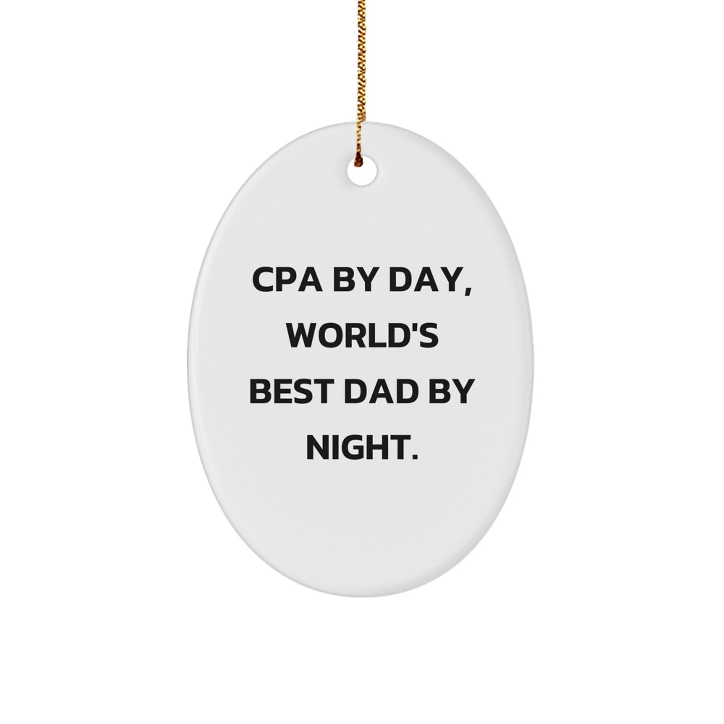 Playful Cpa Christmas Ornament Novelty for Friends Bright Gift - Image 1
