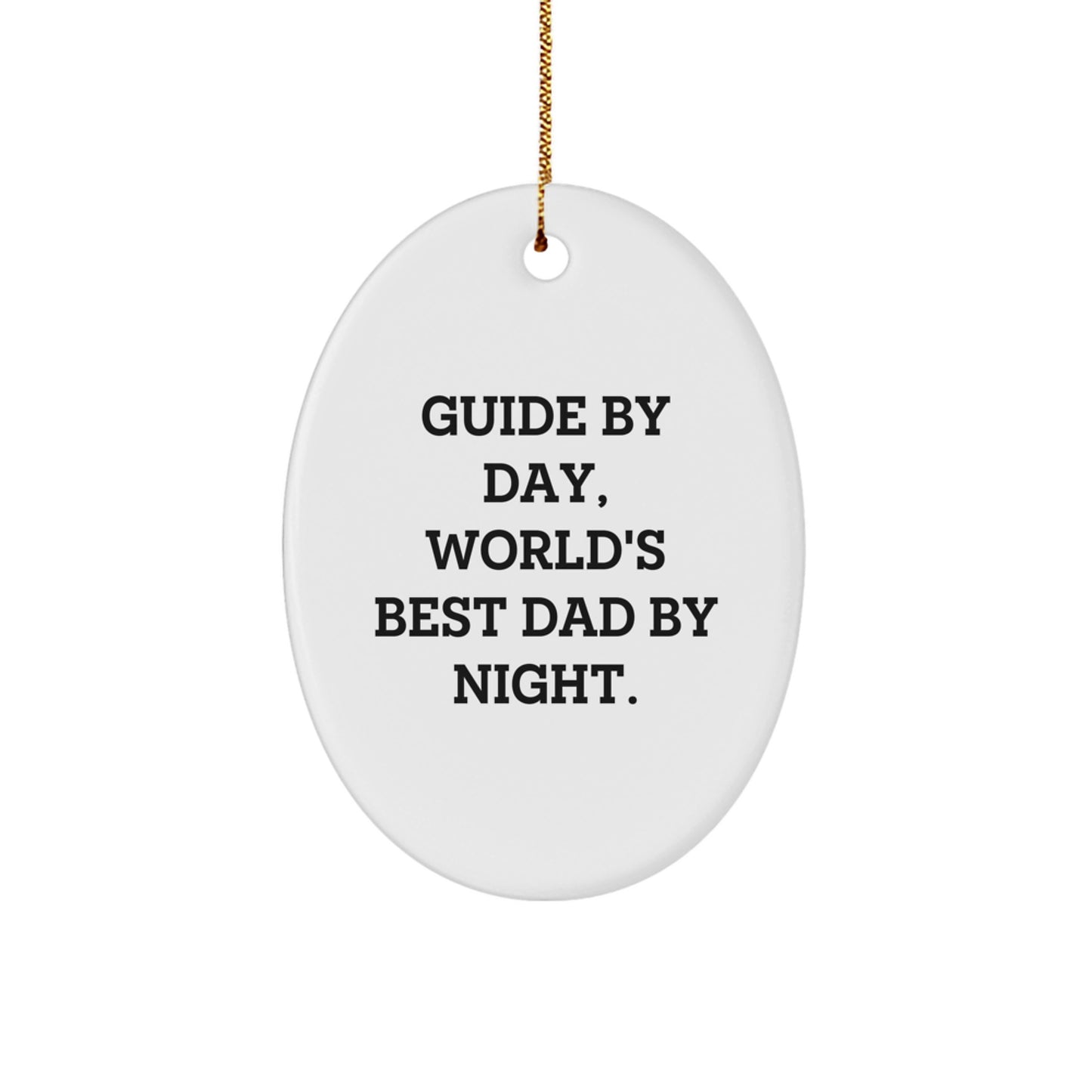 Guide Oval Ornament Keepsake for Him Holiday Christmas Special Gift - Image 1