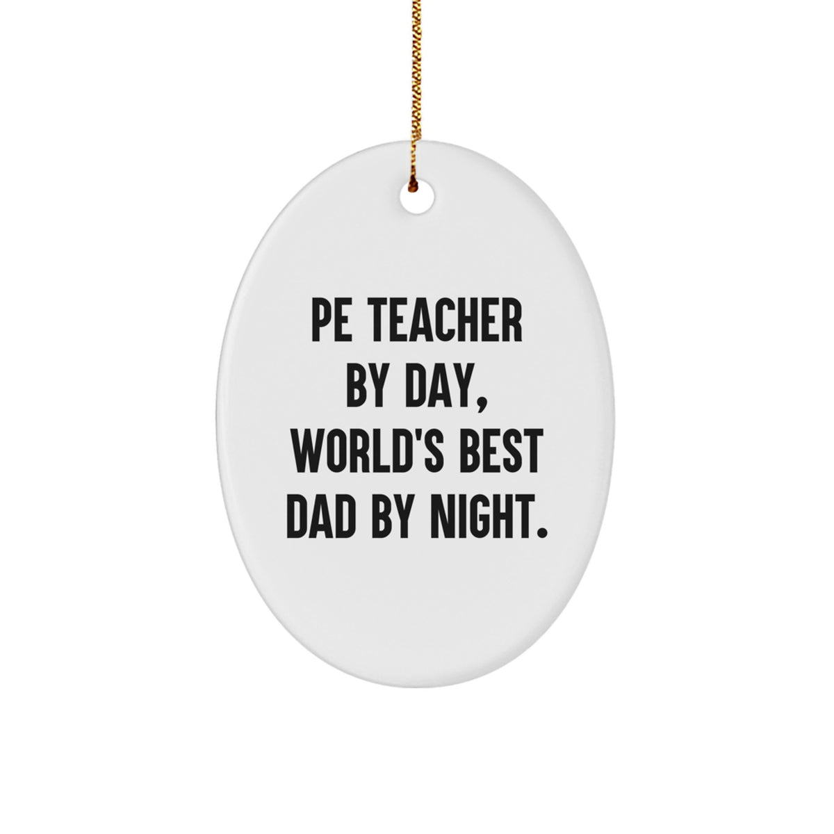 Christmas Gift for Her PE Teacher Present Ornament - Image 1