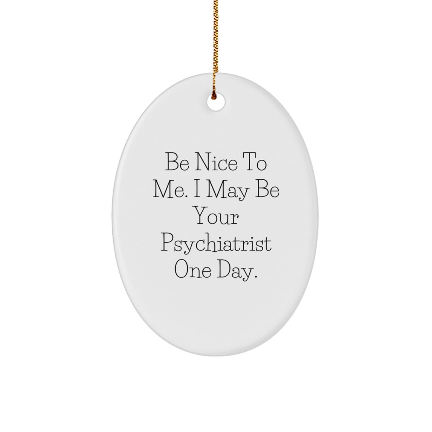Psychiatrist Keepsake Christmas Ornament for Him Gift - Image 1