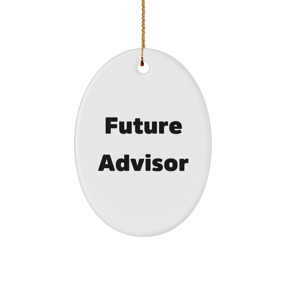 Encouraging Advisor Oval Ornaments for Christmas Unique Gifts from Friends and Family - Funny Quote Gifts for Advisor Men and Women - Image 1