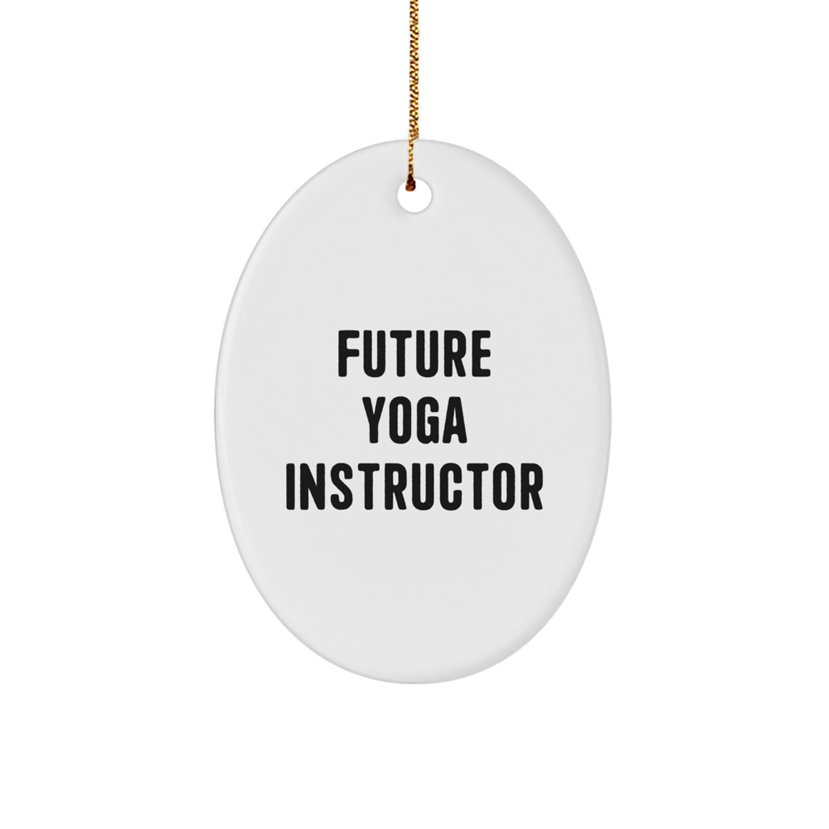 Future Yoga Instructor Keepsake Christmas Ornament for Him Gift - Image 1