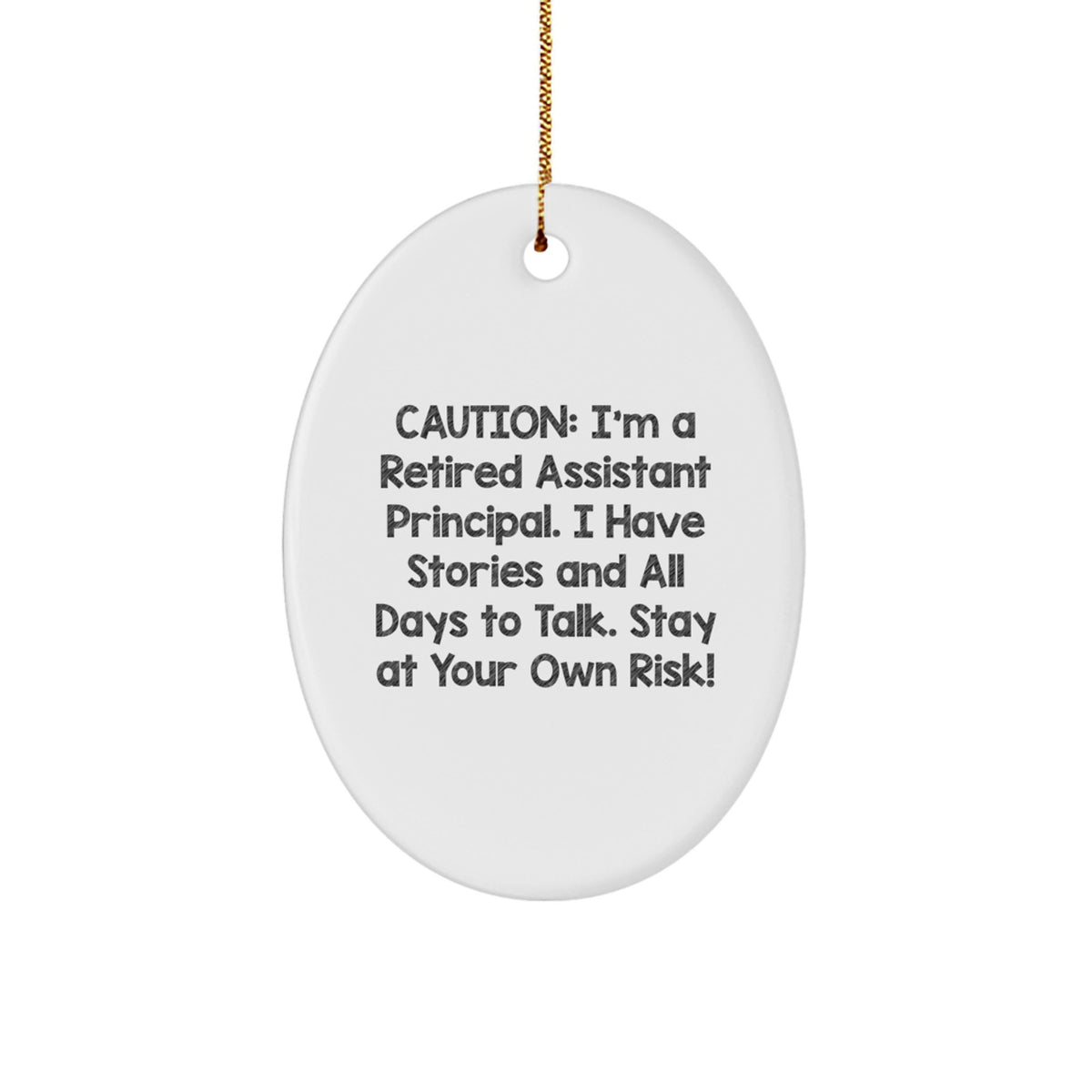 Assistant Principal Keepsake Christmas Ornament for Him Gift - Image 1