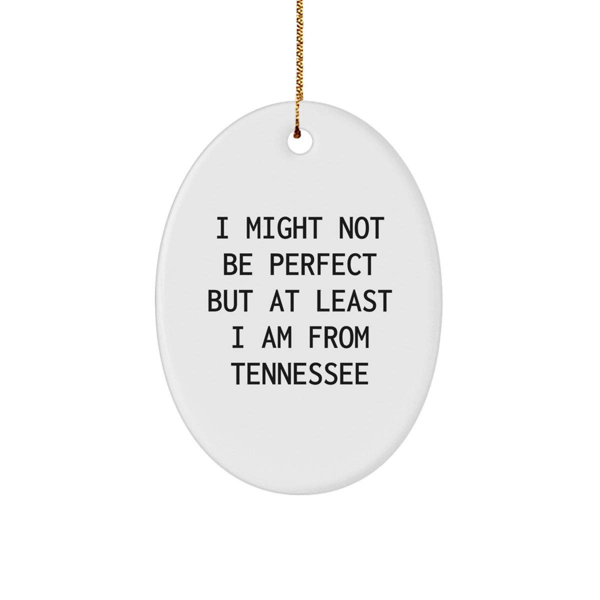 Him Keepsake Tennessee Christmas Ornament I Might Not Be Ideal Gift - Image 1
