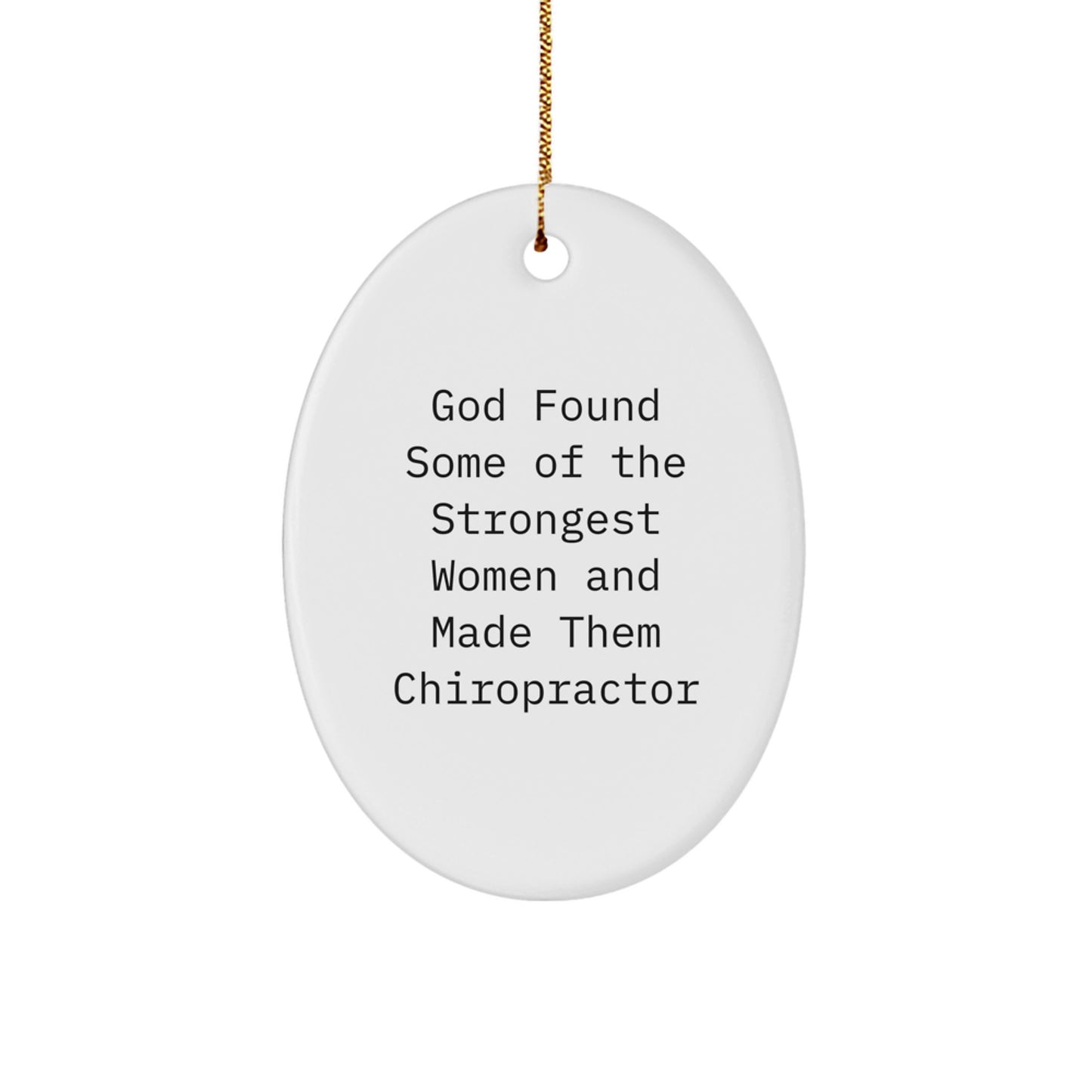 Funny Chiropractor Christmas Ornament Gift for Friends Novelty - Image 1