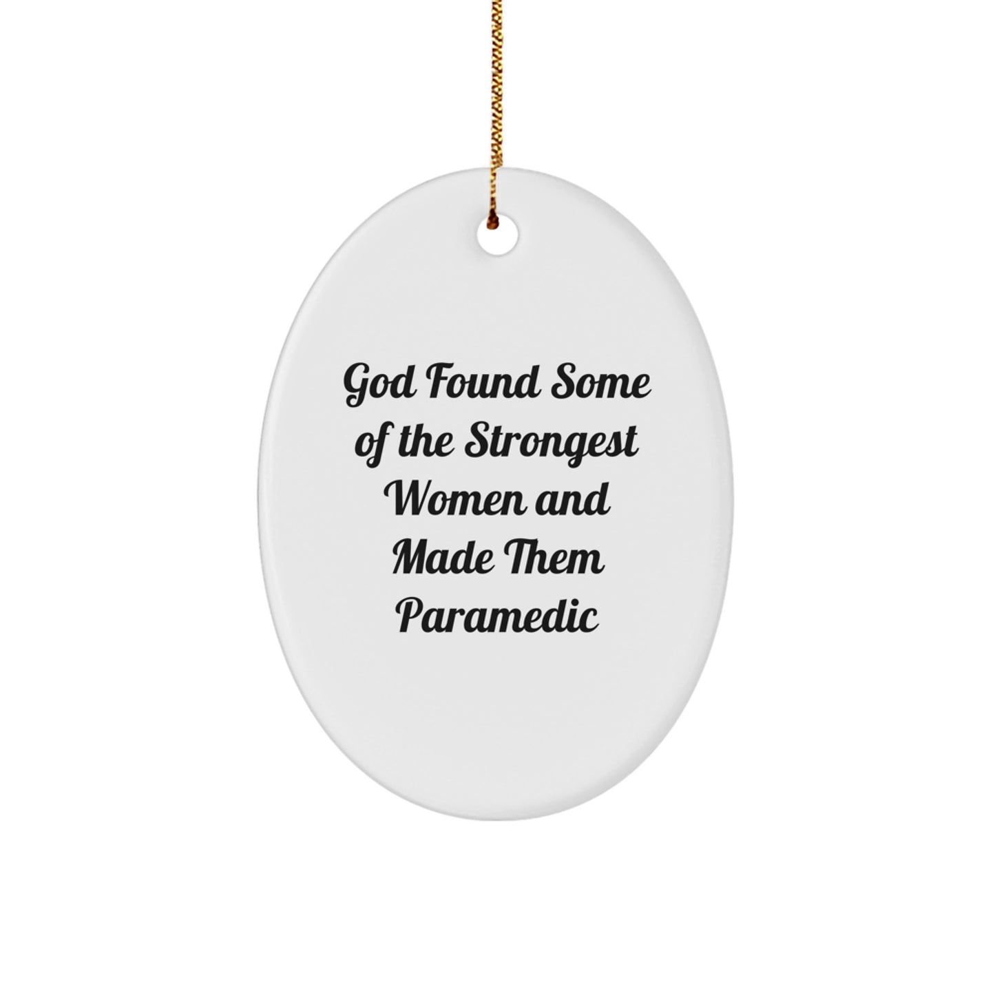 Funny Rescue Worker Gifts from Men to Rescue Worker Women, Oval Ornament Christmas Unique Gifts for Rescue Worker Friends and Family - Image 1