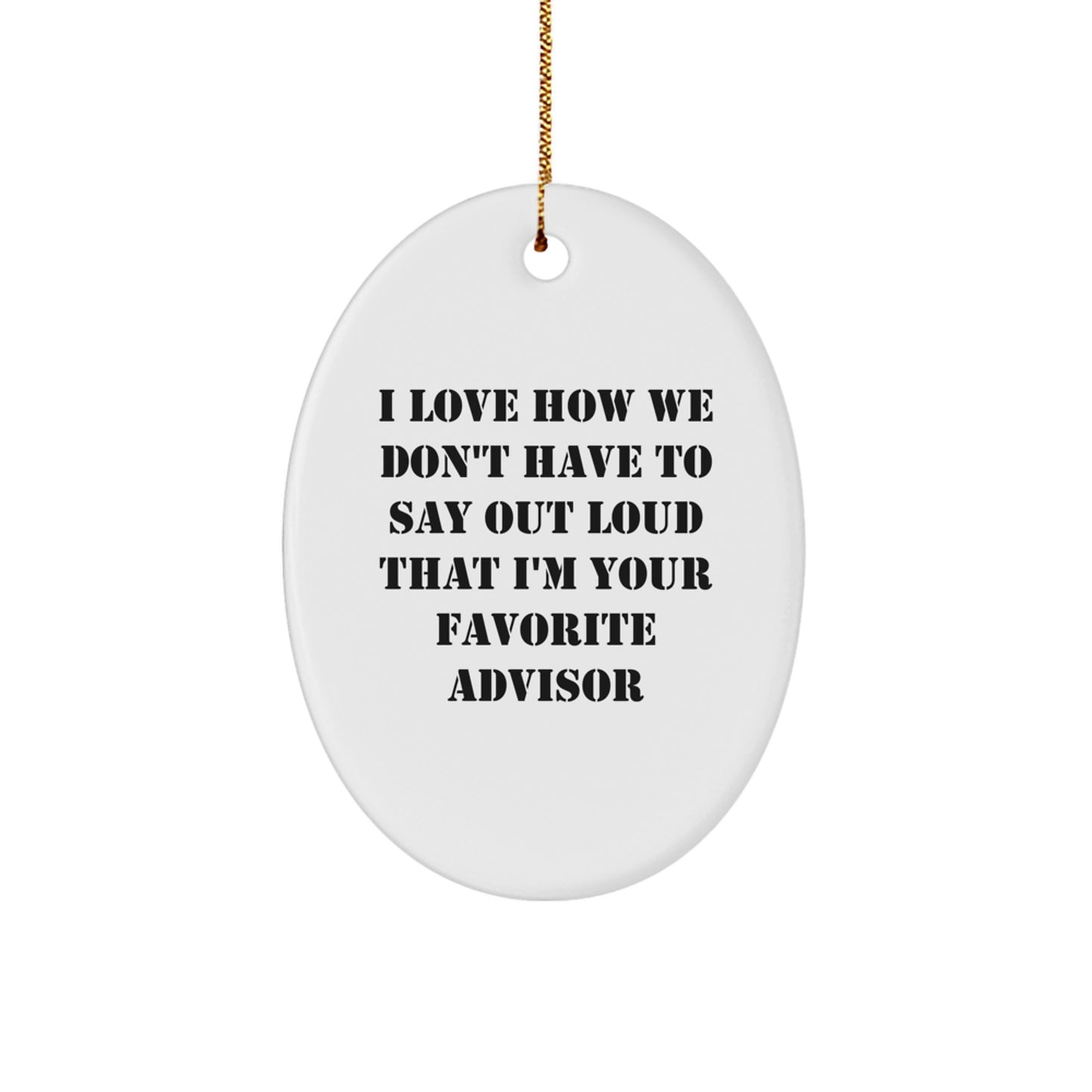 Advisor Keepsake Christmas Ornament for Him Favorite Advisor Gift - Image 1
