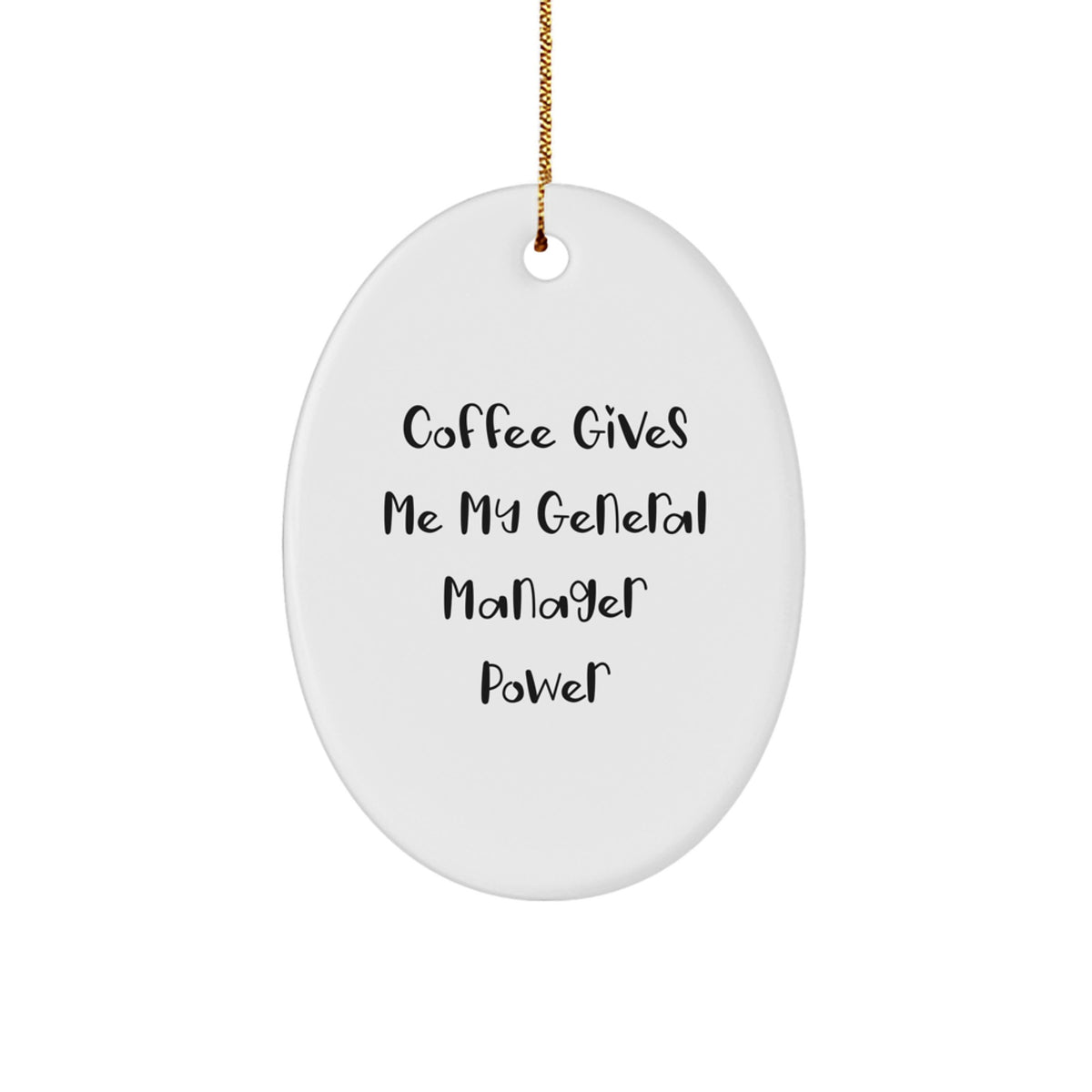 General Manager Keepsake Christmas Ornament for Him Gift - Image 1