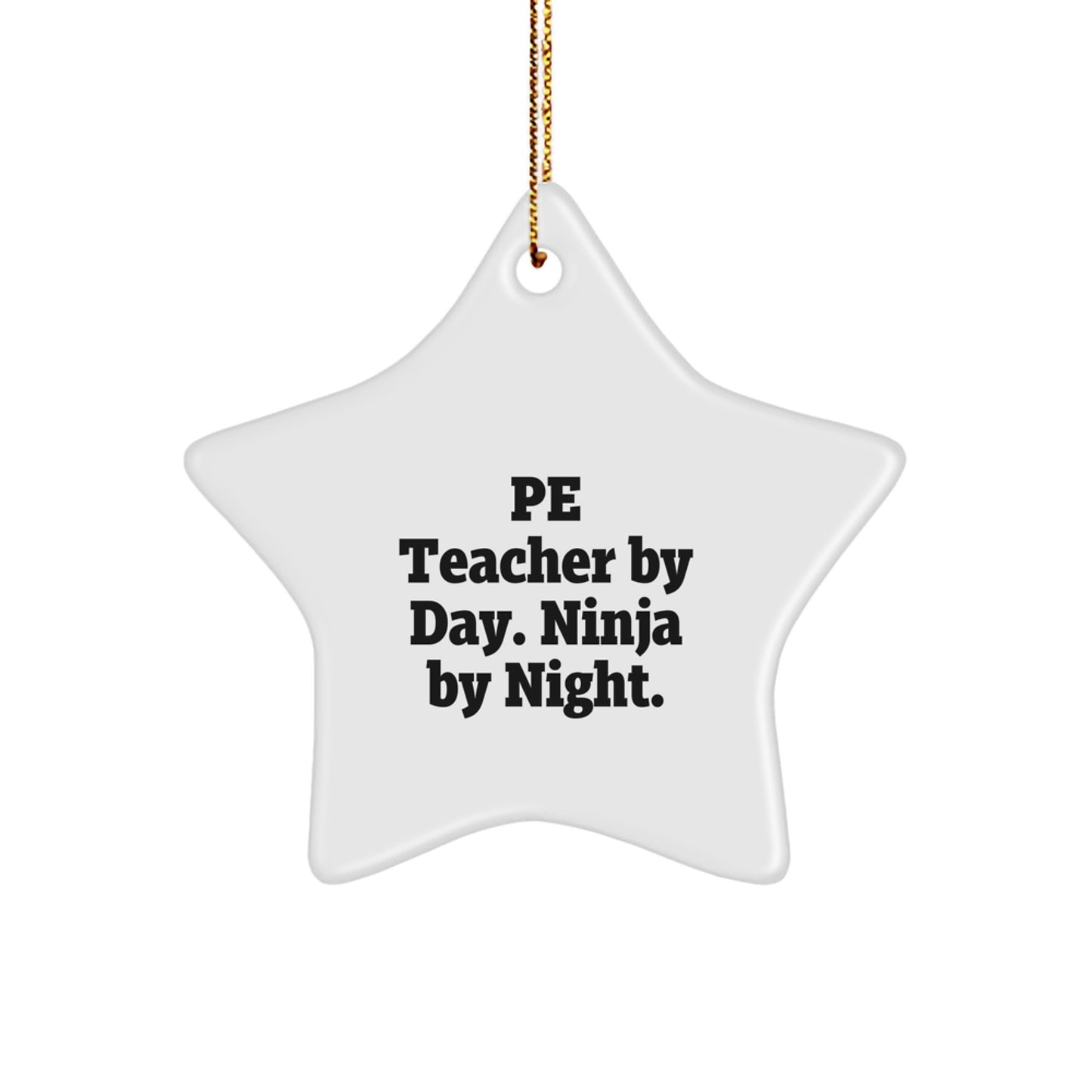 PE Teacher Christmas Ornament Keepsake for Him Gift – Surprise Brightly - Image 1