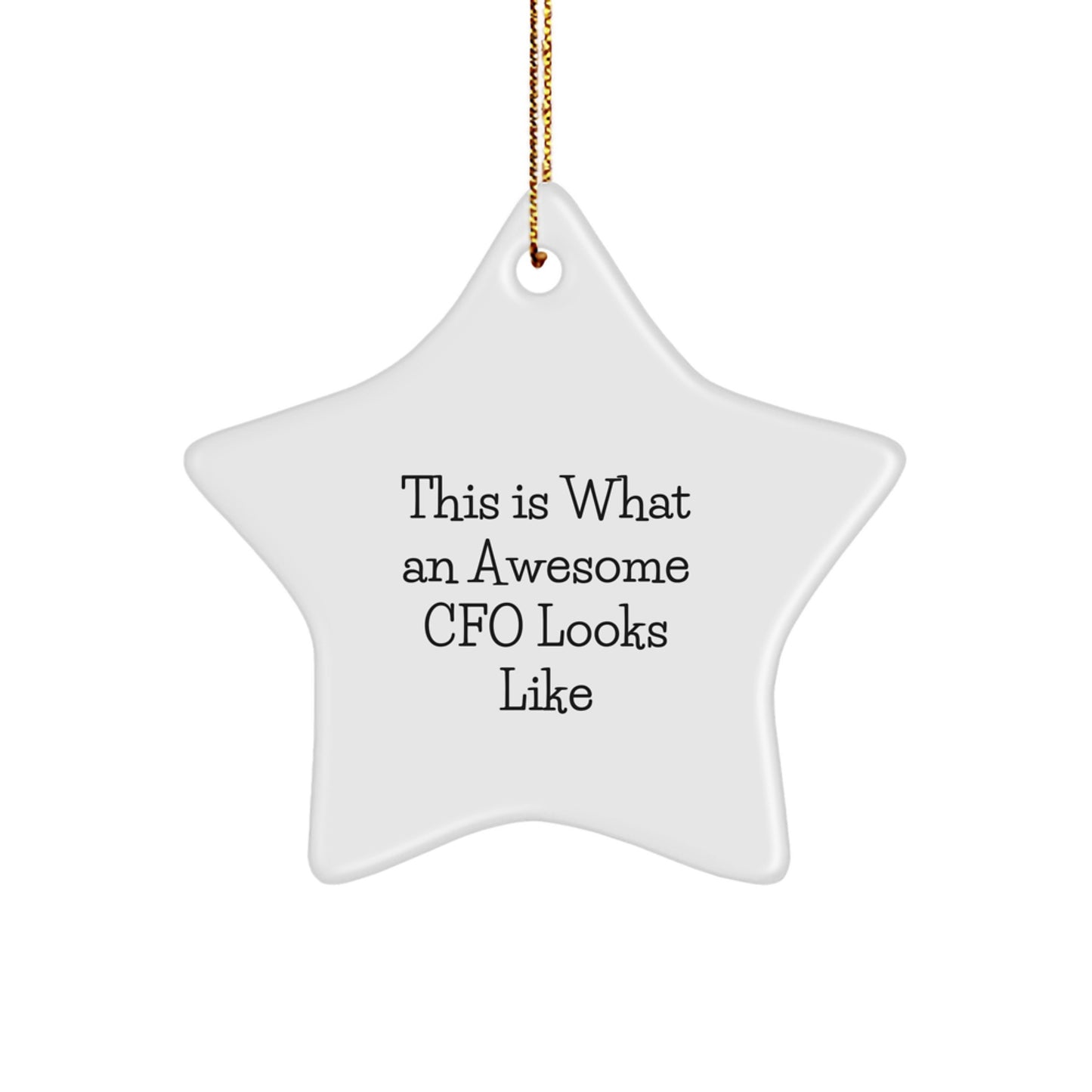 Cfo Star Ornament Memento for Roommates Holiday Christmas Gift - Image 1