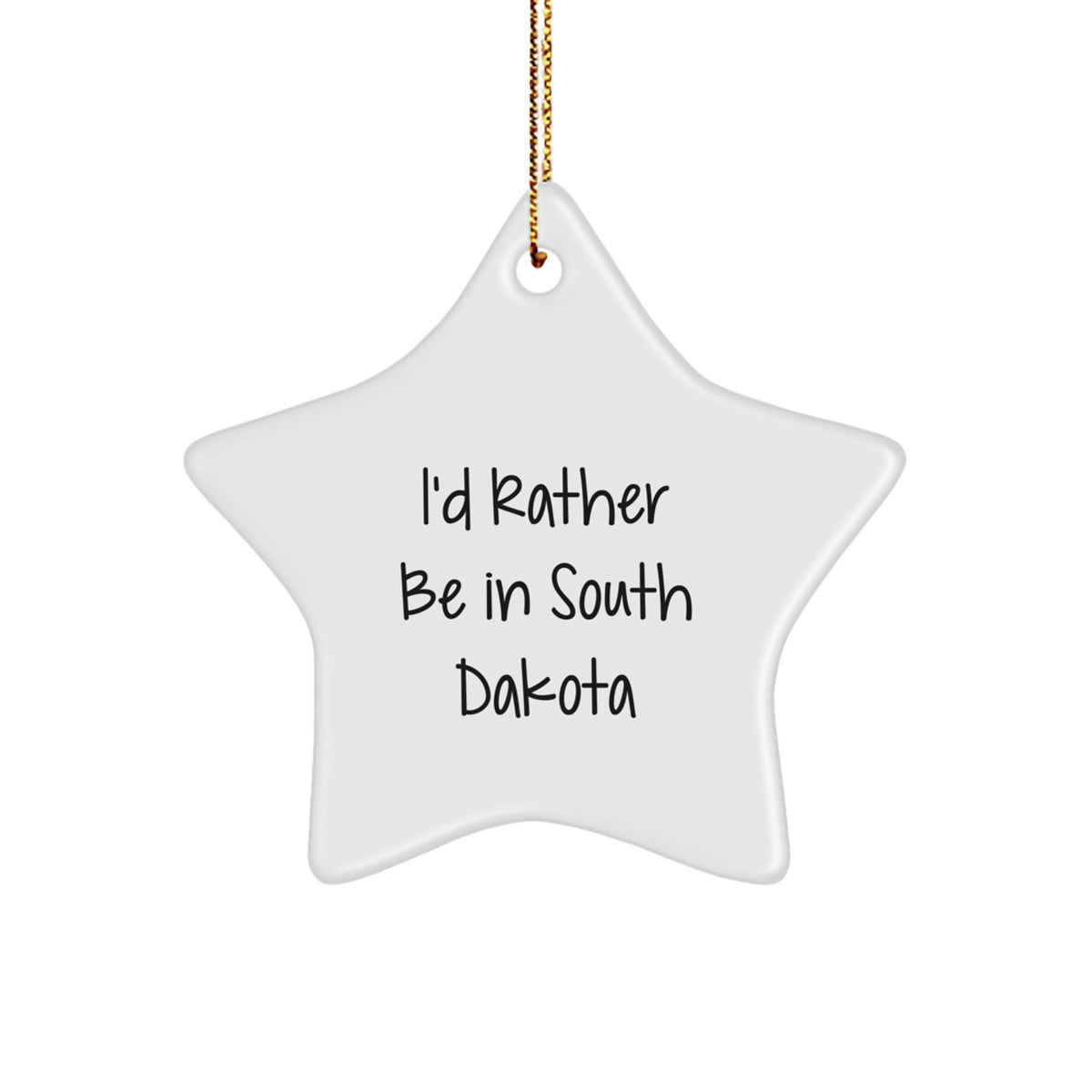 Cheerful South Dakota Christmas Ornament Gift for Roommates - Memento - Image 1