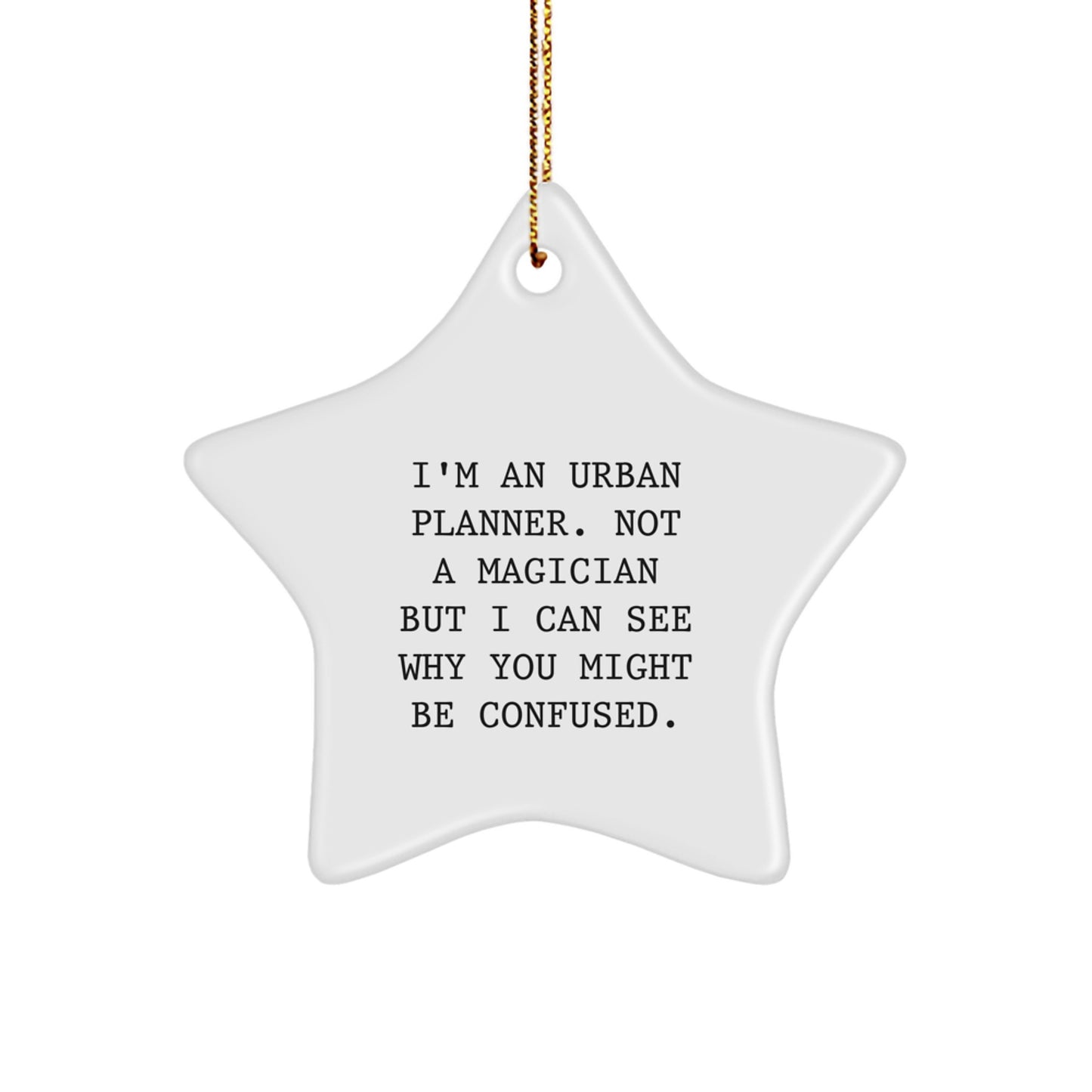 Urban Planner Keepsake Christmas Ornament for Him Gift - Image 1