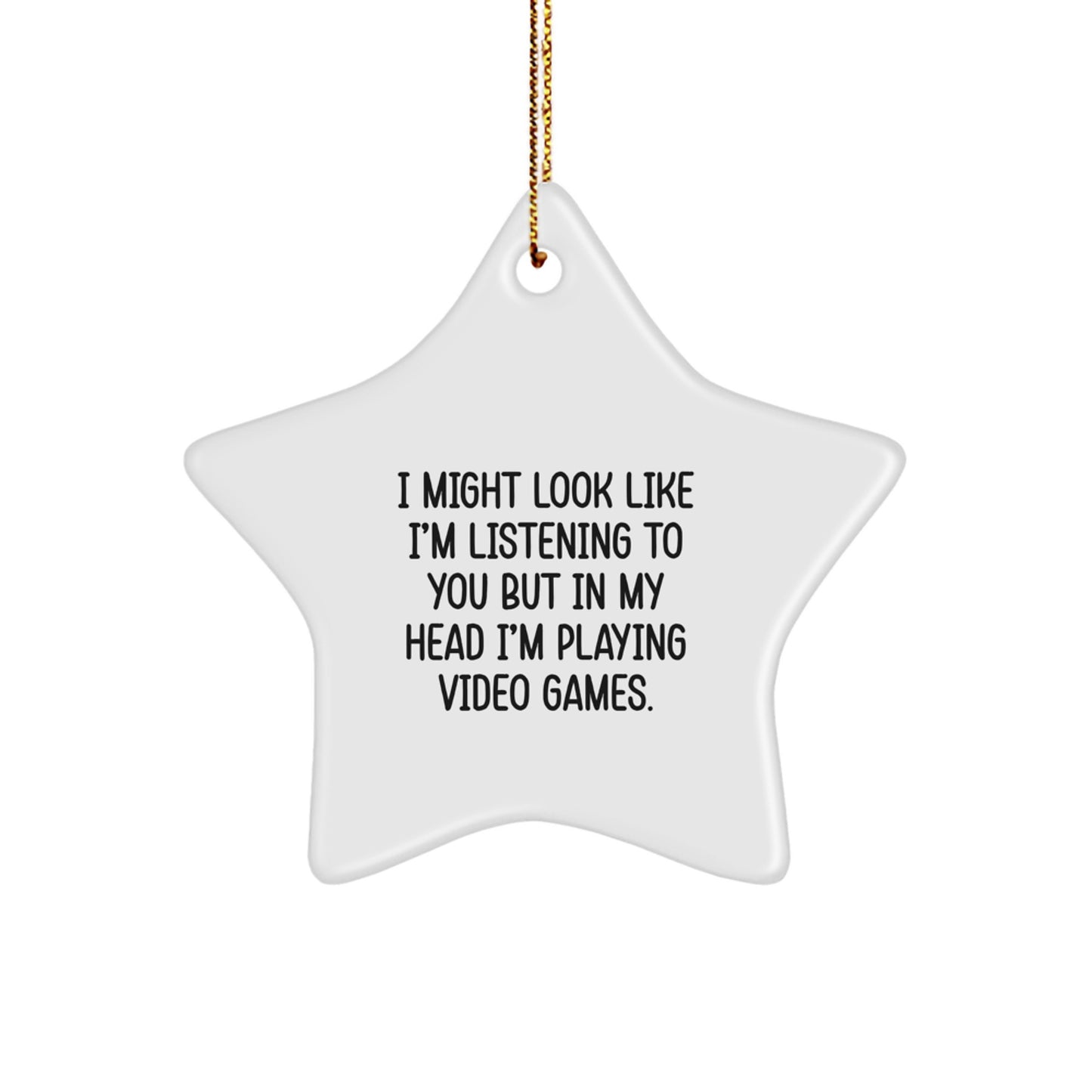 Funny Gaming Star Ornament Gifts for Playing Video Games Enthusiasts Men Women Friends Family - Inspirational Quote - Image 1