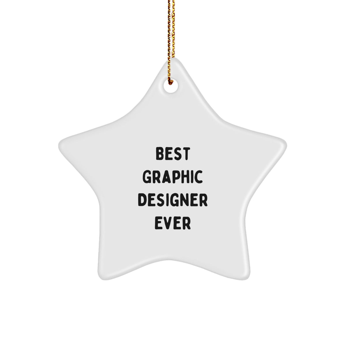 Graphic Designer Keepsake Christmas Ornament for Him Gift – Best Ever - Image 1
