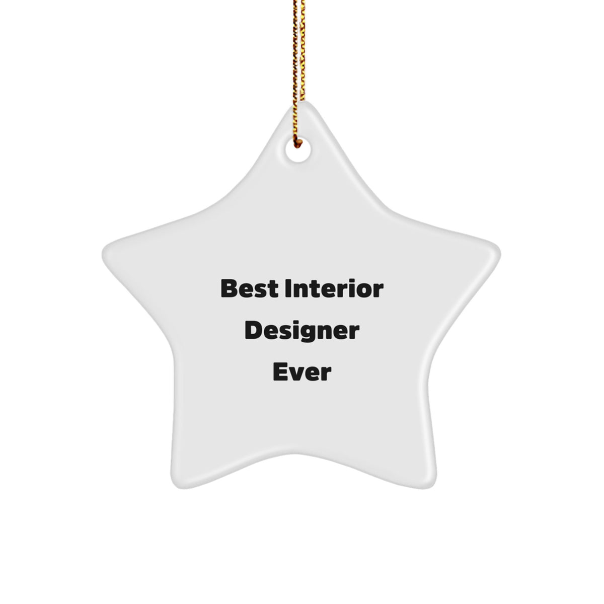 Interior Designer Star Ornament Idea for Coworkers Christmas Gift - Image 1