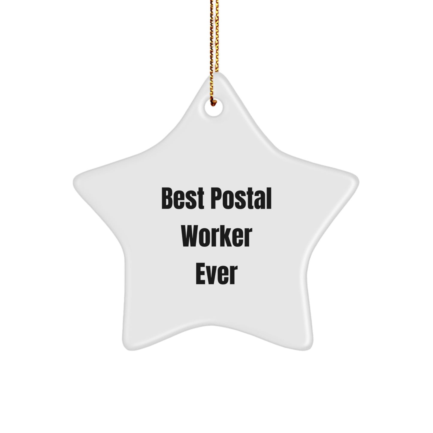 Postal Worker Star Ornament Best for Her Present Christmas Gift - Image 1