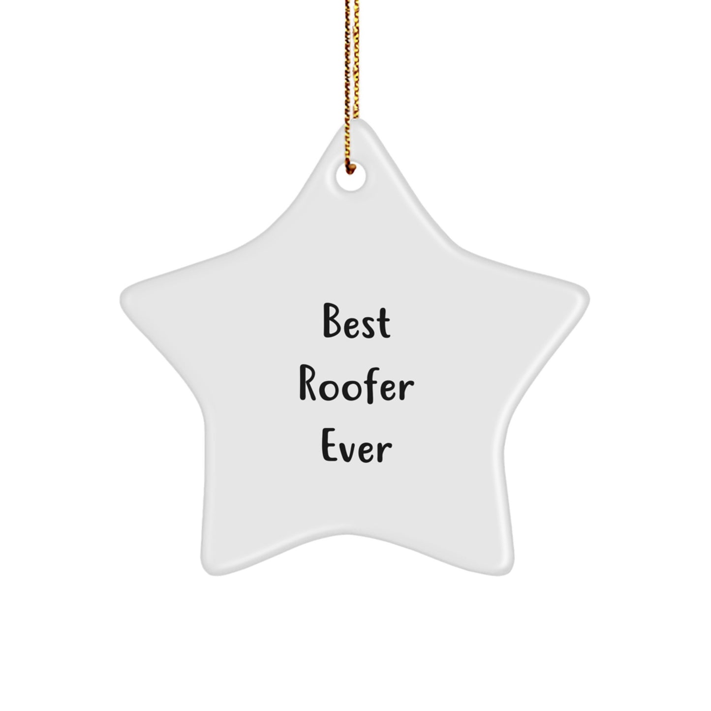 Christmas Gift for Her Roofer Star Ornament Present - Image 1