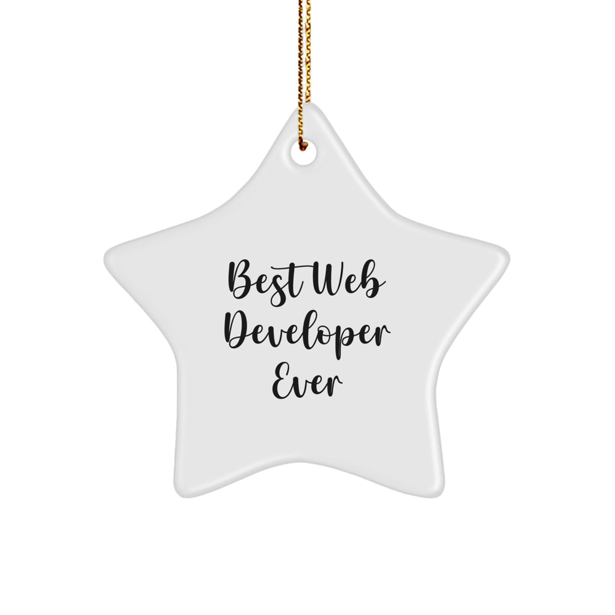 Christmas Gift for Her Web Developer Ornament – Best Web Developer Ever - Image 1