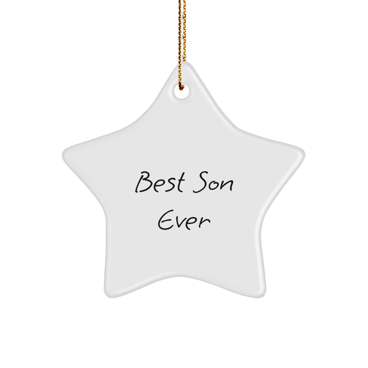 Son Keepsake Christmas Ornament for Him Gift Best Son Ever Holiday - Image 1