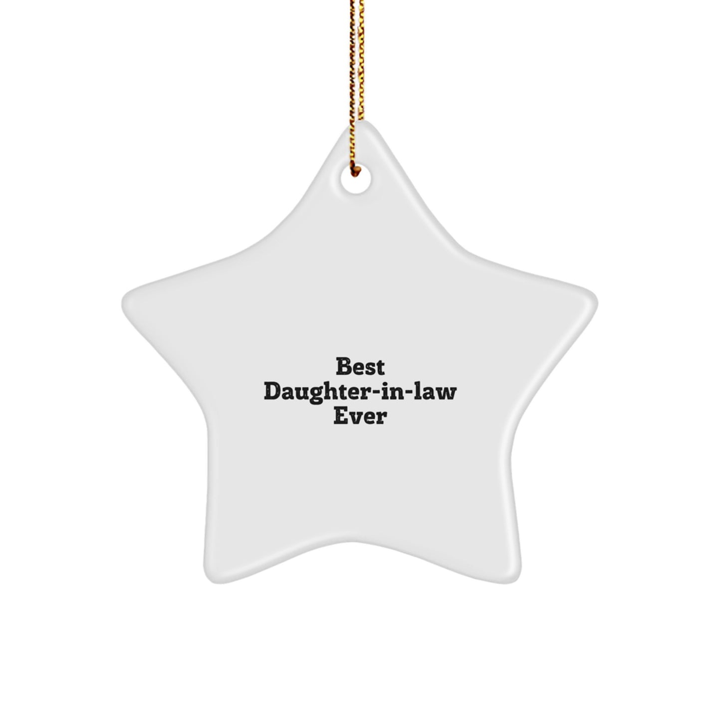 Favorite Daughter-in-law Star Ornament for Kids Christmas Gift - Image 1