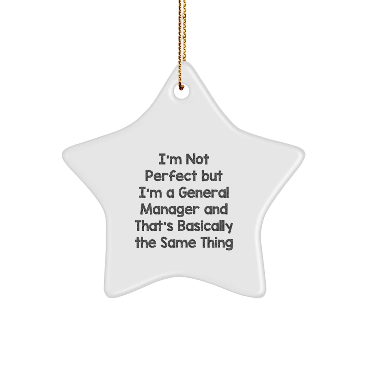 General Manager Star Ornament Treasure for Family Christmas Gift - Image 1