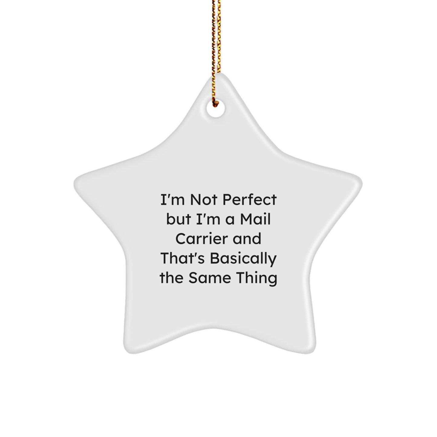 Sassy Mail Carrier Star Ornament for Friends Christmas Gift - Image 1