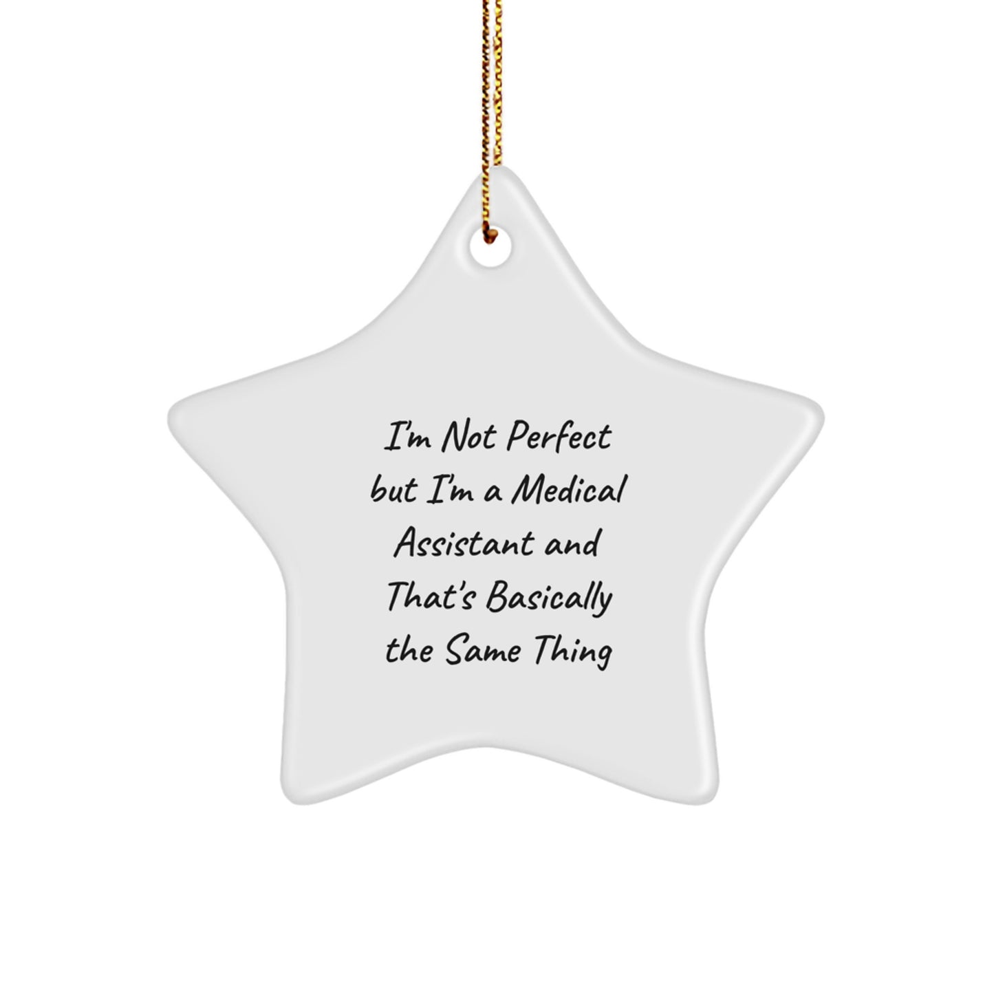 Funny Medical Assistant Gifts, Star Ornament, Christmas Unique Gifts from Family to Medical Assistant - Image 1