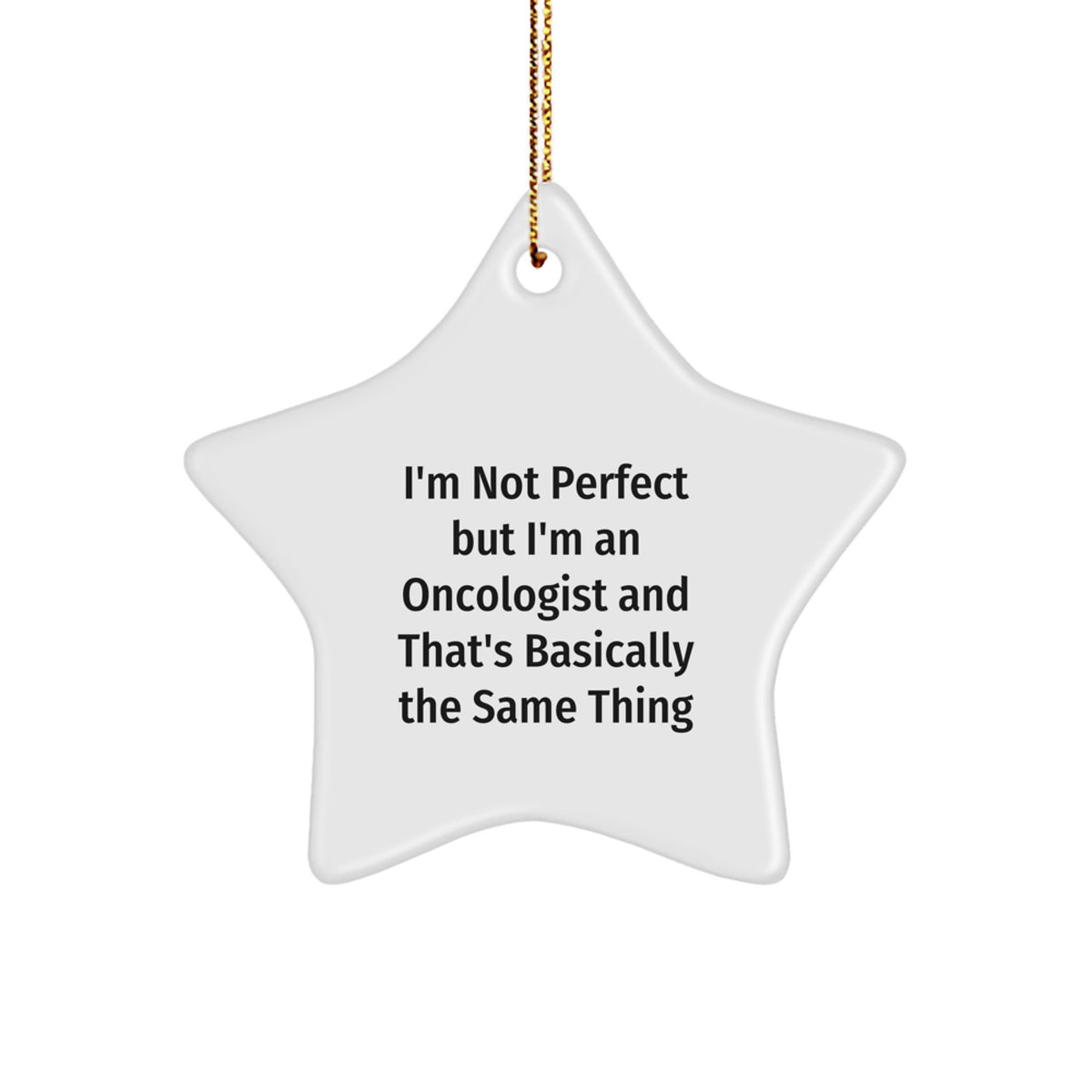 Oncologist Star Ornament Idea for Coworkers Surprise Christmas Gift - Image 1