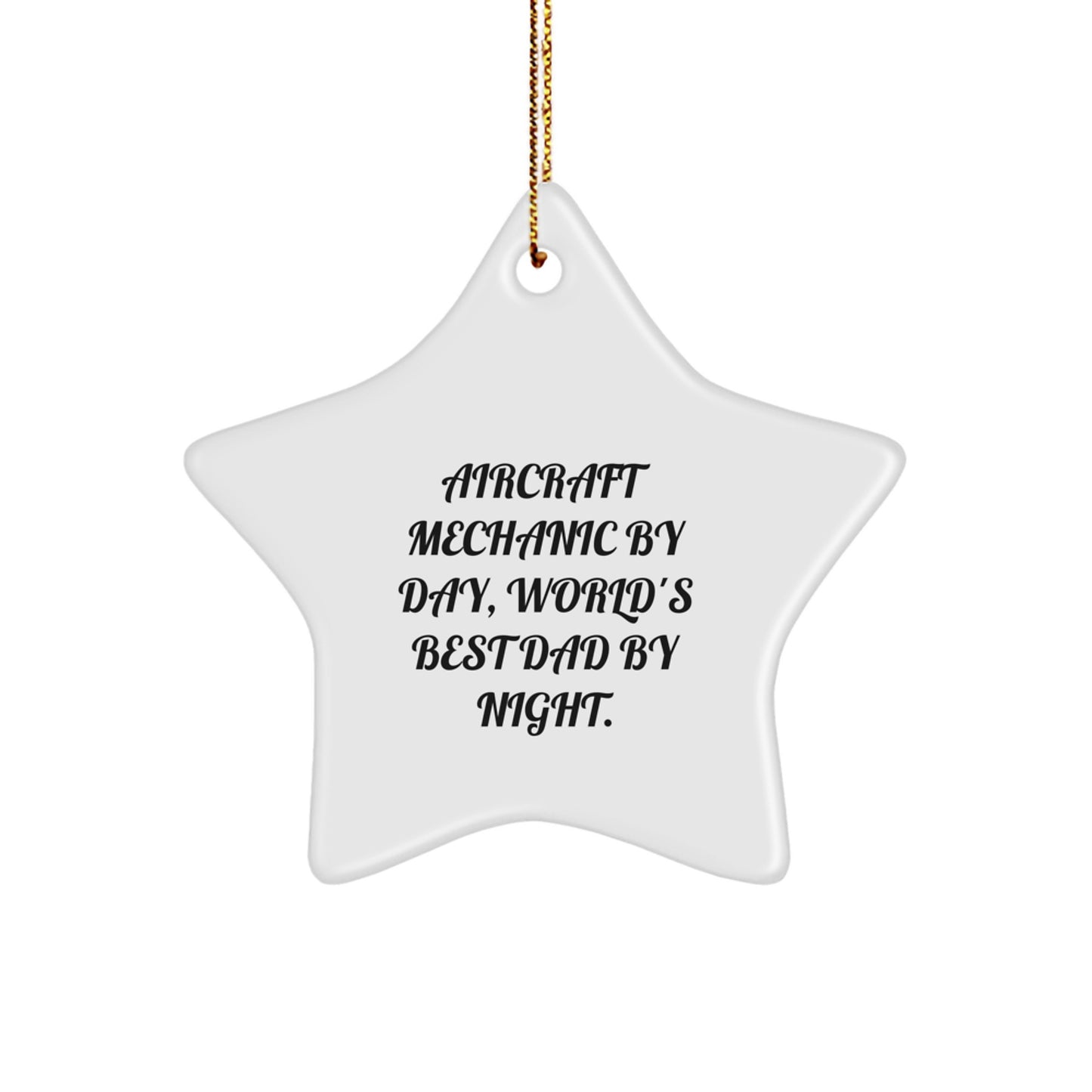 Aircraft Mechanic Favorite Christmas Ornament Gift for Kids - Image 1
