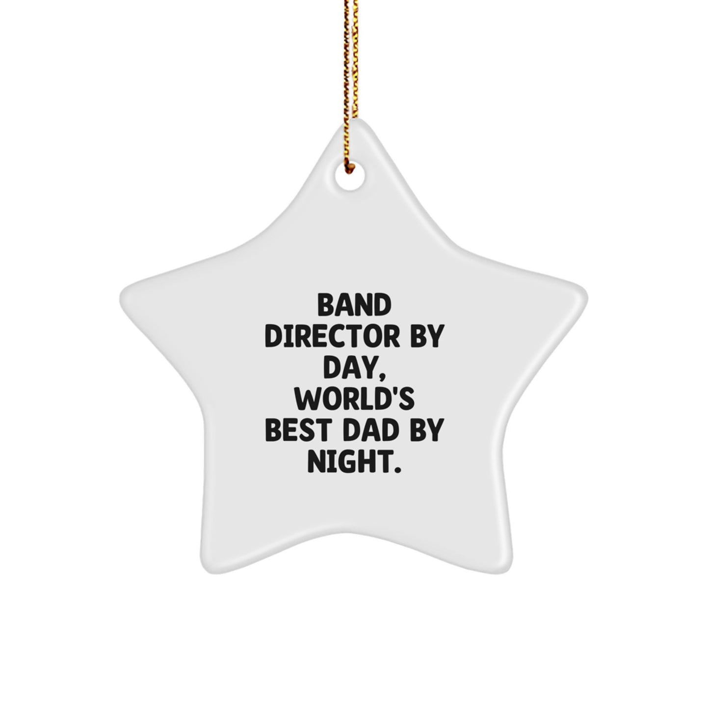 Quirky Band Director Christmas Ornament Novelty for Friends Gift - Image 1
