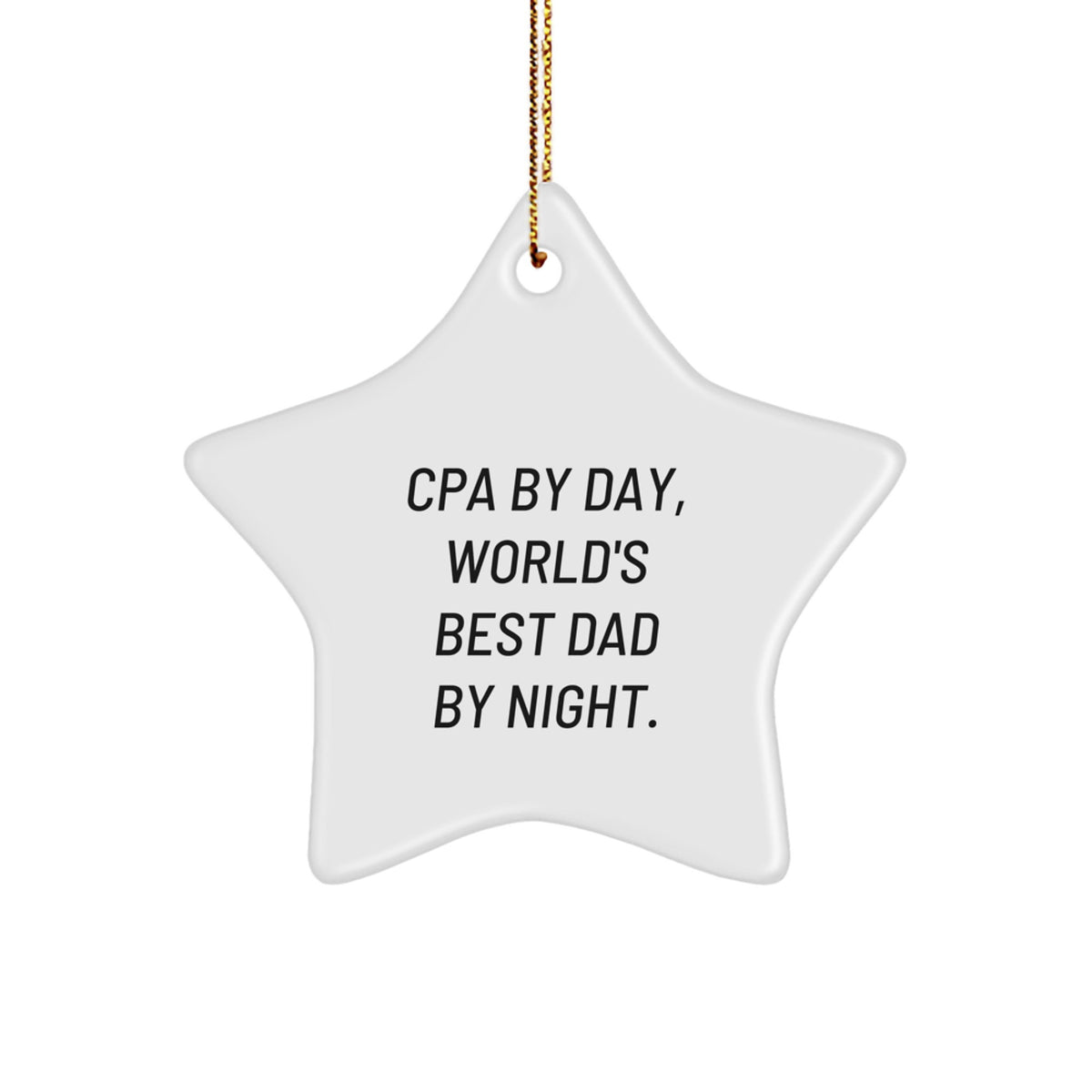 Cpa Star Christmas Ornament for Family Treasure Holiday Keepsake Gift - Image 1