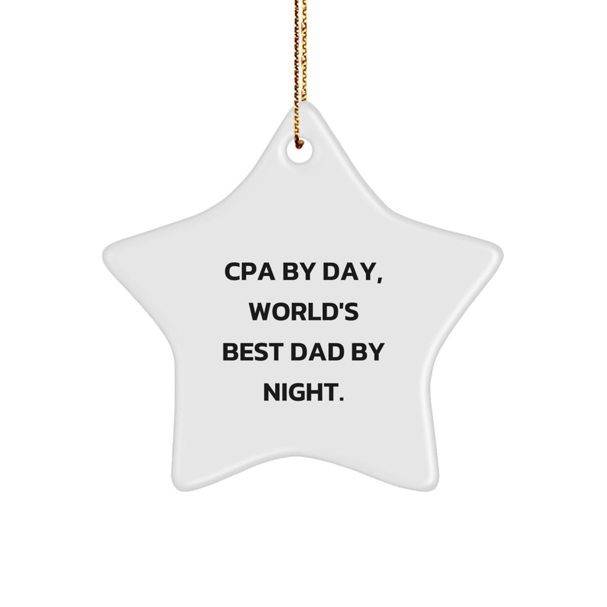Favorite Cpa Star Christmas Ornament for Kids – Best Dad Keepsake Gift - Image 1