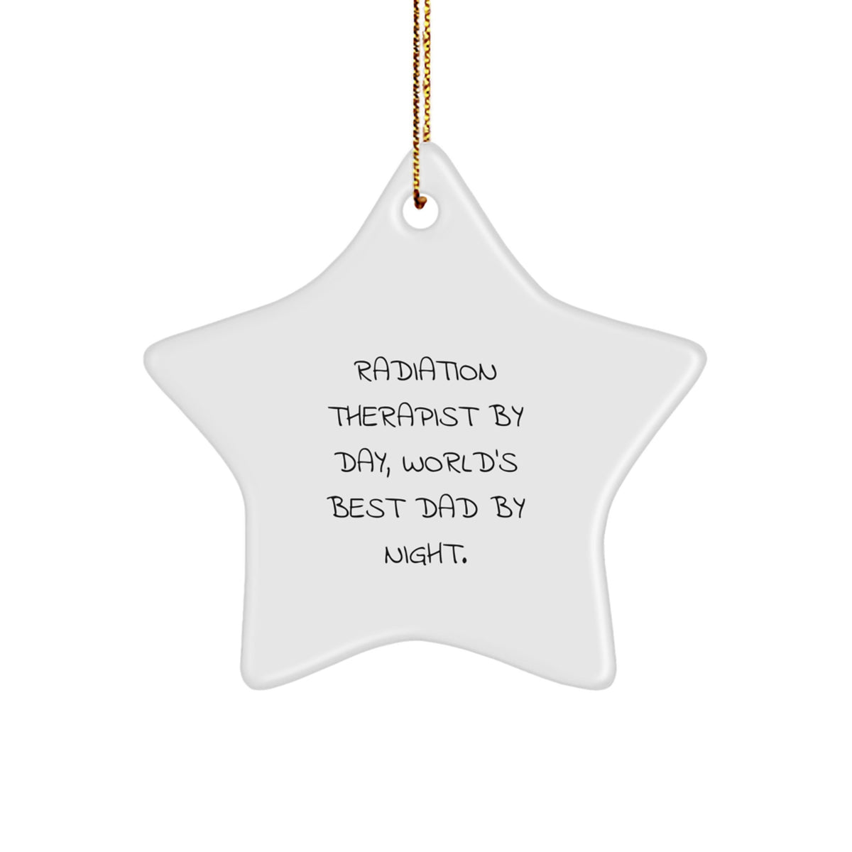 Christmas Gift for Her Radiation Therapist Star Ornament Present - Image 1