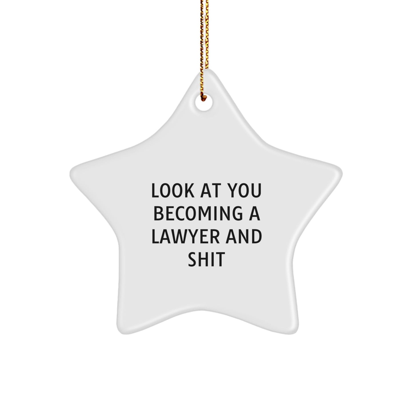 Favorite Lawyer Star Ornament for Kids Christmas Gift - Image 1