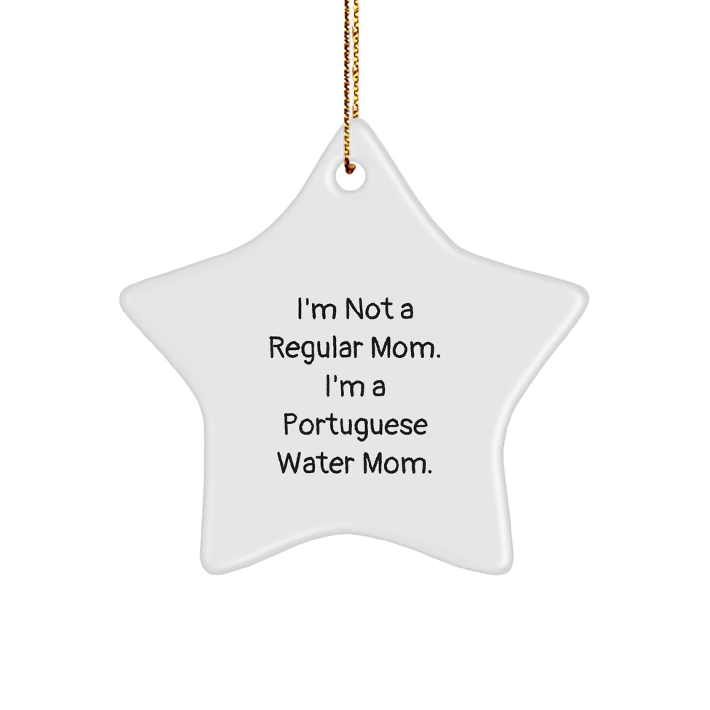 Funny Star Ornament for Portuguese Water Dog Lovers Gifts from Friends and Family for Christmas Unique Presents - Image 1
