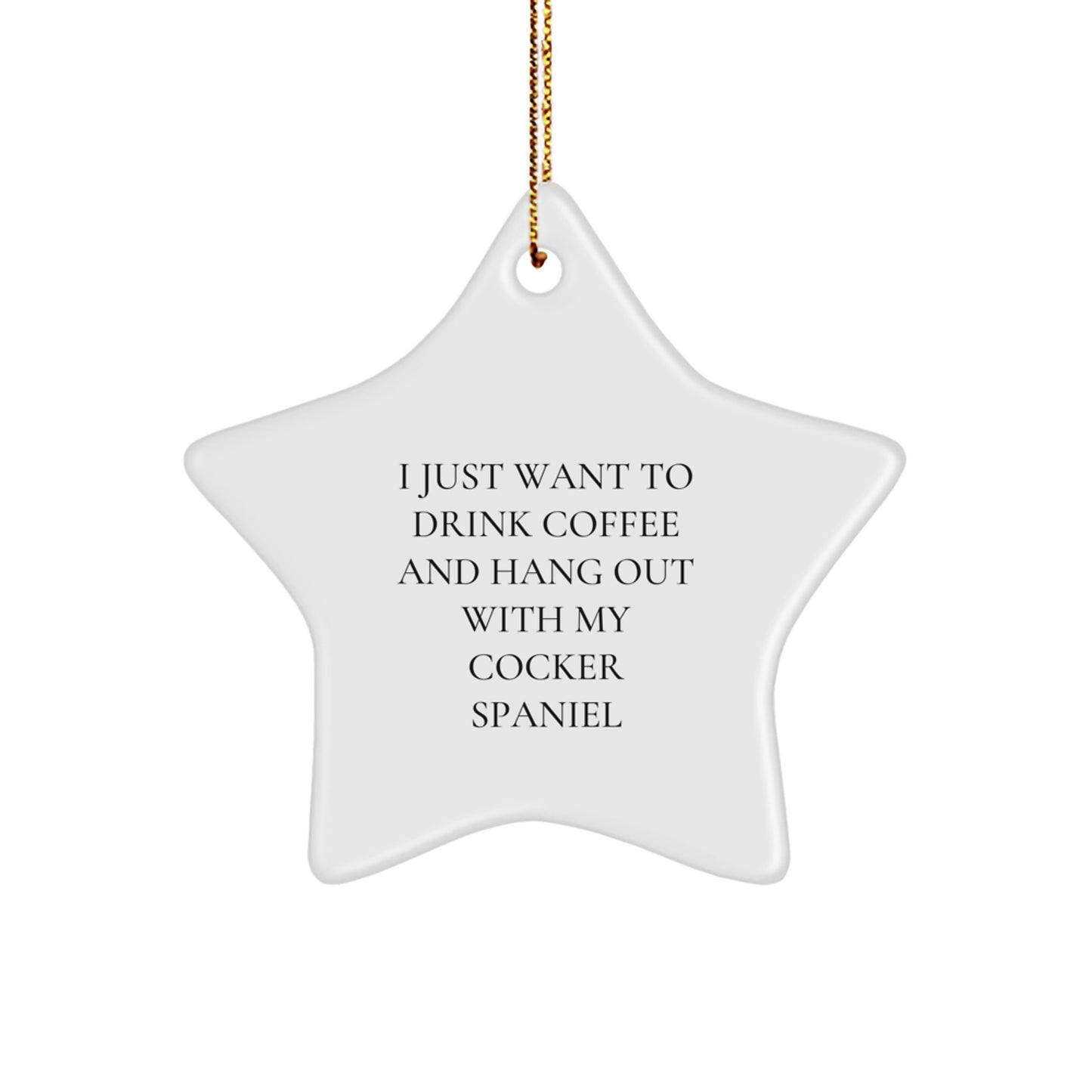 Cocker Spaniel Dog Lover Gifts, Funny Cocker Spaniel Star Ornament for Christmas Unique Gifts, Gifts from Family to Friends, Gifts for Cocker Spaniel Dog Enthusiasts - Image 1