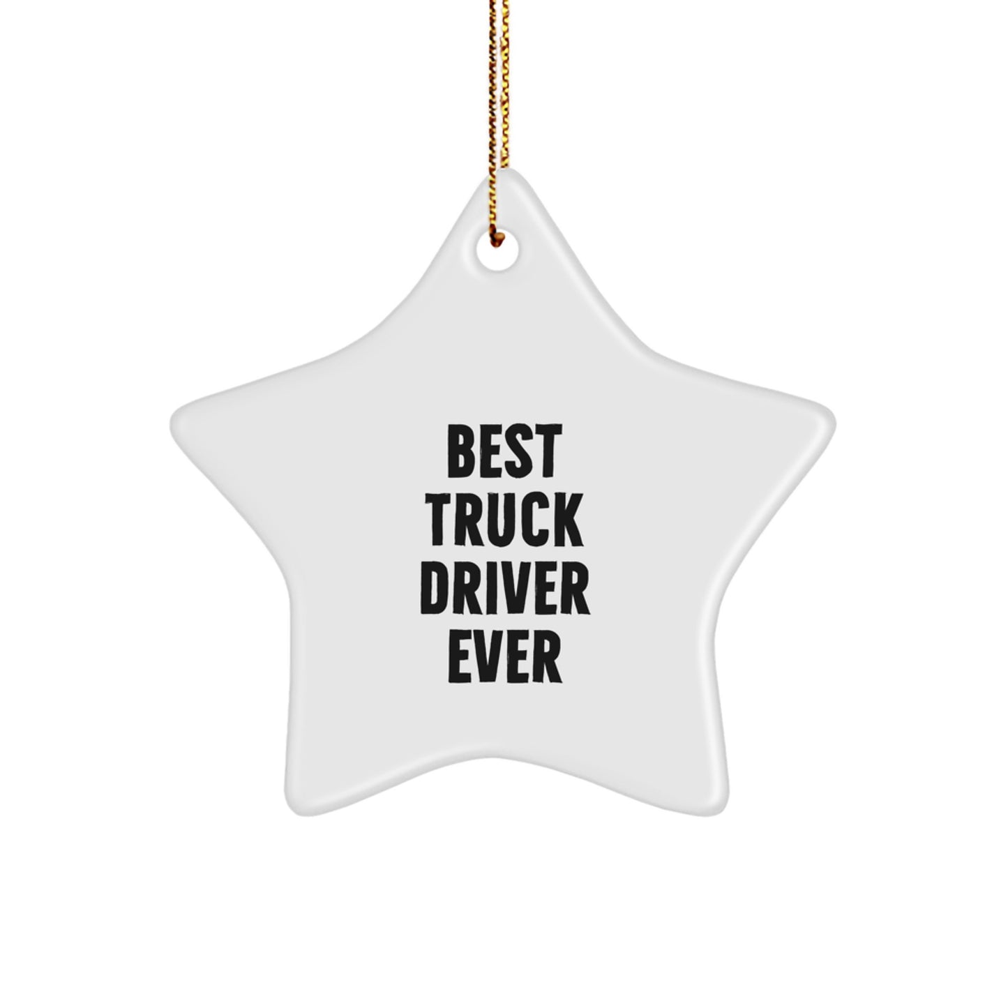 Funny Truck Driver Star Ornament Gifts from Family for Christmas Unique Presents - Image 1