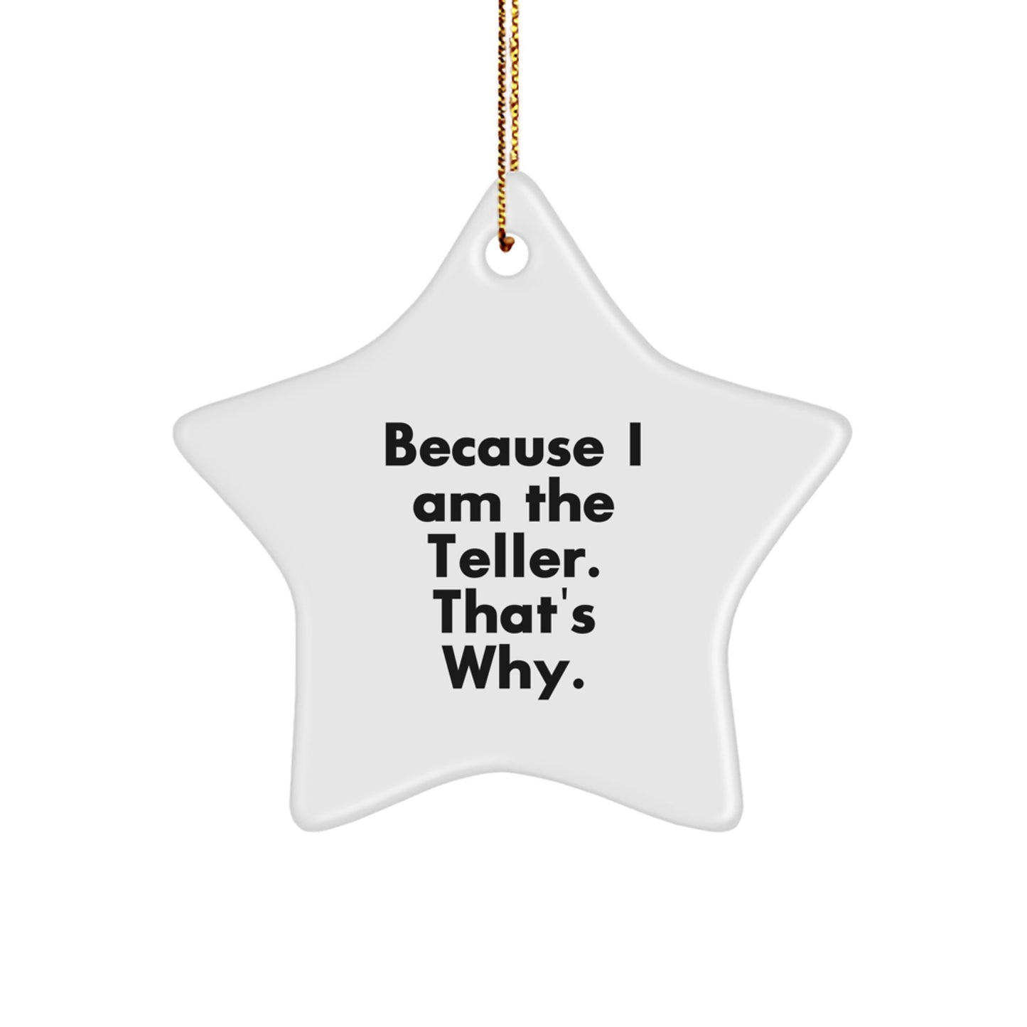 Funny Teller Star Ornament Gifts from Friends for Christmas Decorations - Image 1